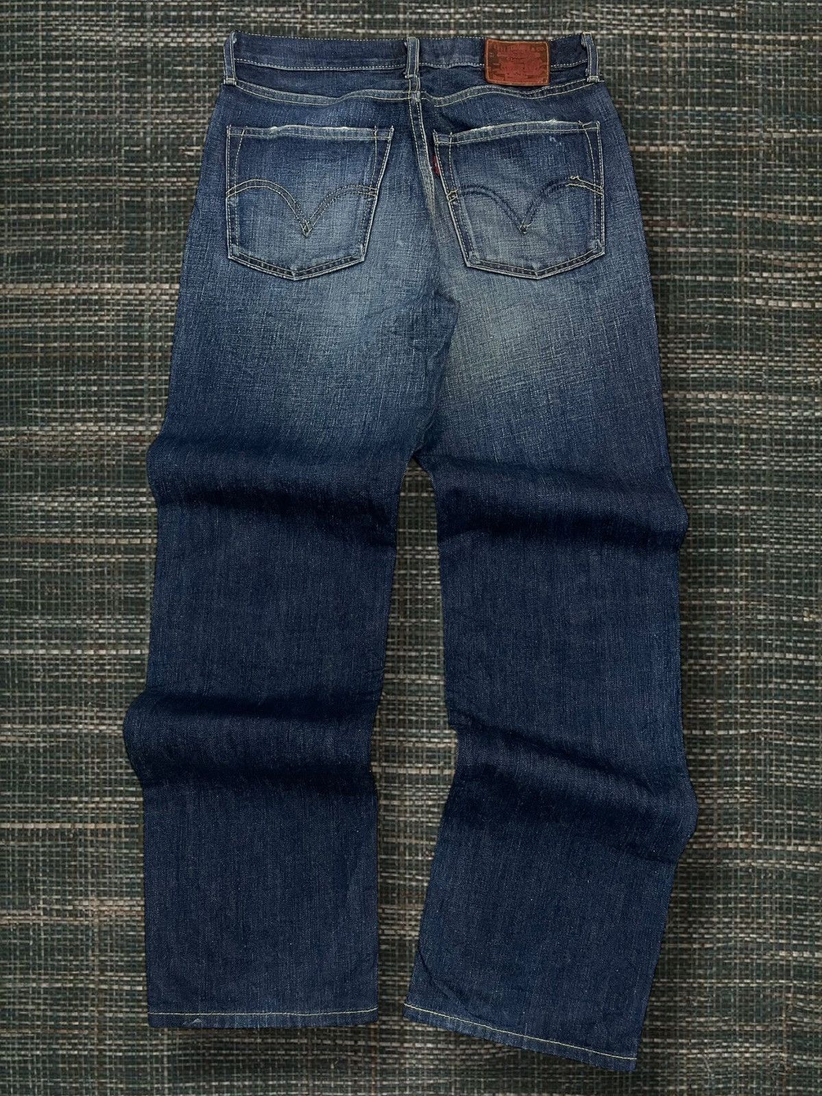 Levi's Vintage Clothing Vintate 1990s Designer Levis 502 Distressed Blue Denim Size US 29 - 9 Thumbnail