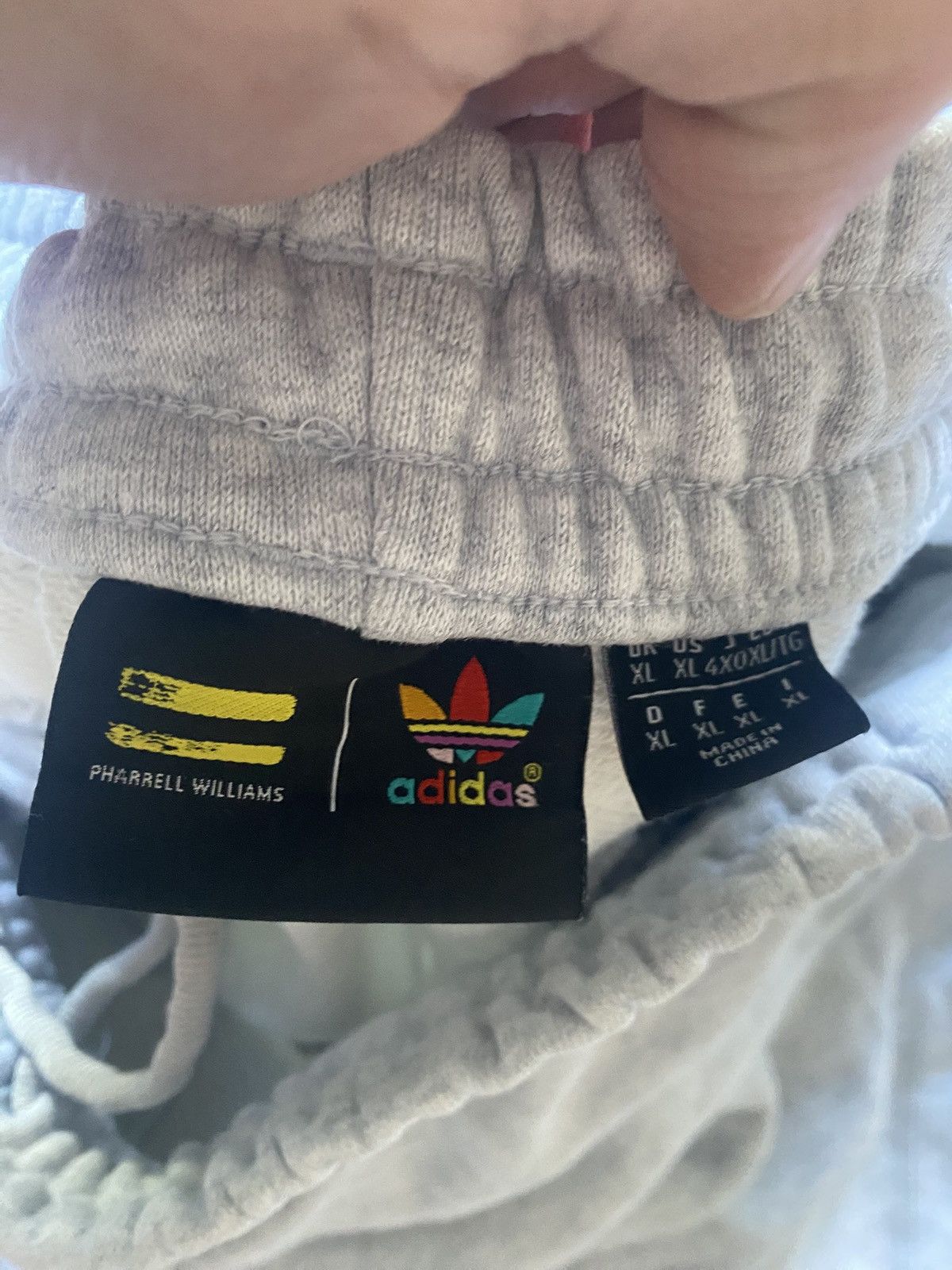 Humanrace Adidas Pharrell Humanrace Gray Sweatshirt Sweatpants Combo Size US XL / EU 56 / 4 - 3 Thumbnail