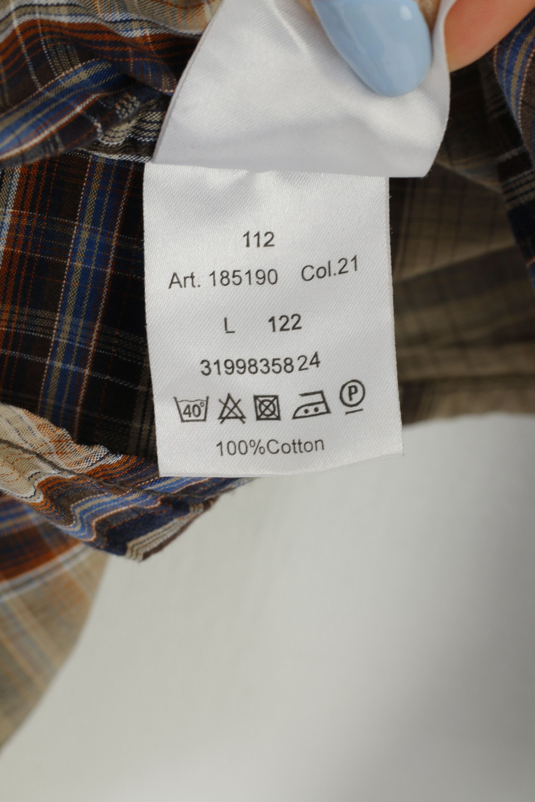 camel active Camel Active Men L Casual Shirt Checkered Long Sleeve 4134 Size US L / EU 52-54 / 3 - 6 Thumbnail