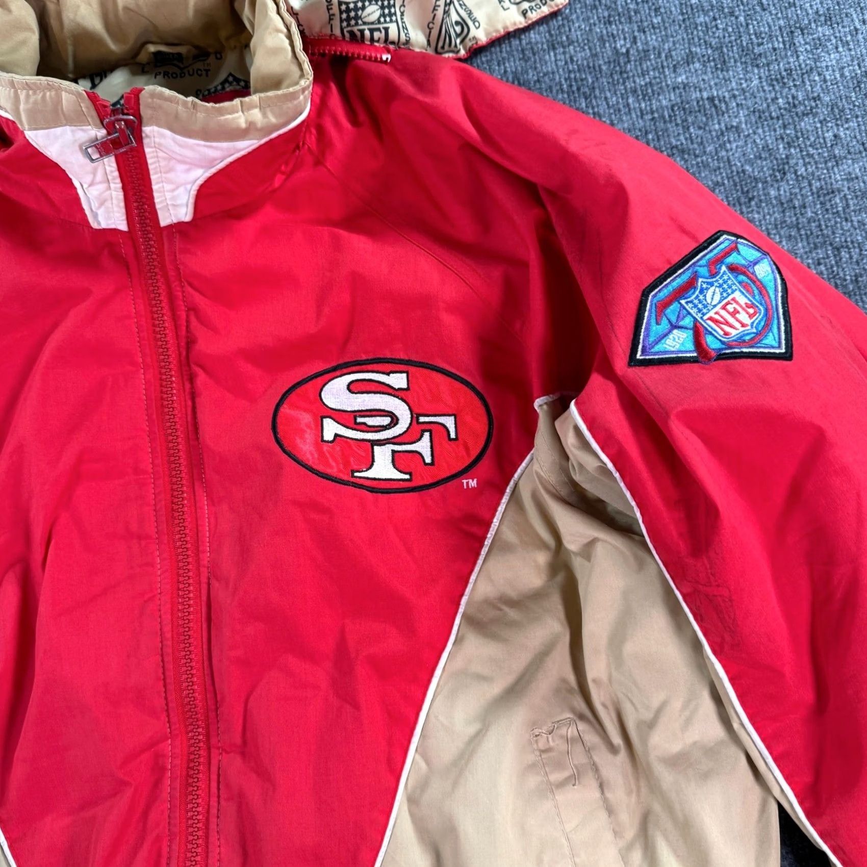 Pro Player VINTAGE Pro Player San Francisco 49ers Jacket Mens XL Red Gold NFL Puffer Hooded Size US XL / EU 56 / 4 - 5 Thumbnail
