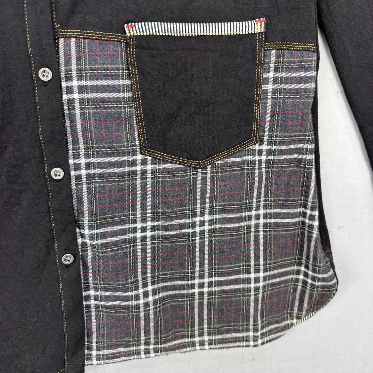 Japanese Brand × Vintage Vintage Flannel Jacket Patchwork by Maturita Size XS / US 0-2 / IT 36-38 - 9 Thumbnail