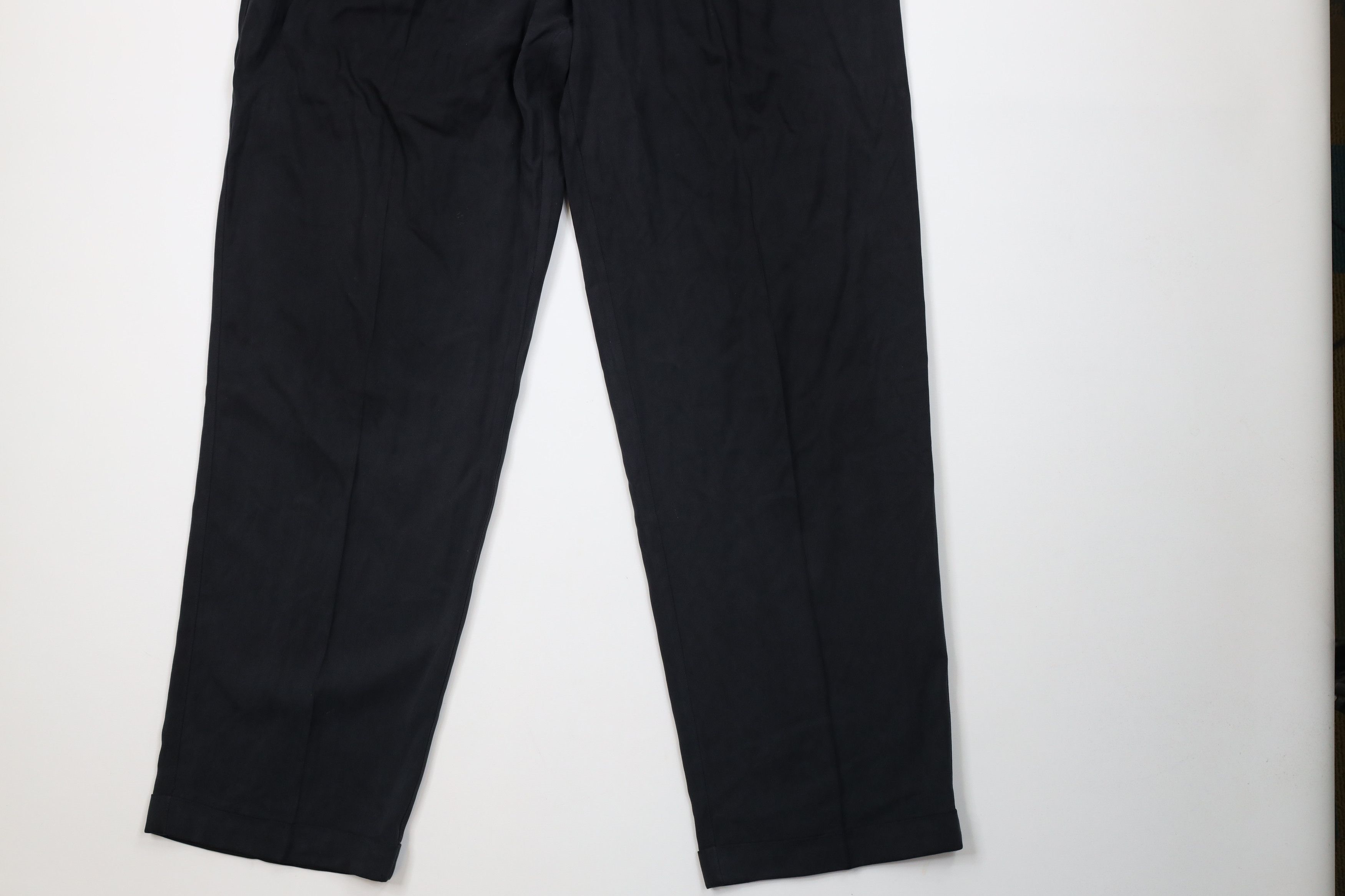 Vintage Vintage 90s Streetwear Silk Herringbone Wide Leg Chino Pants Size US 40 / EU 56 - 4 Thumbnail