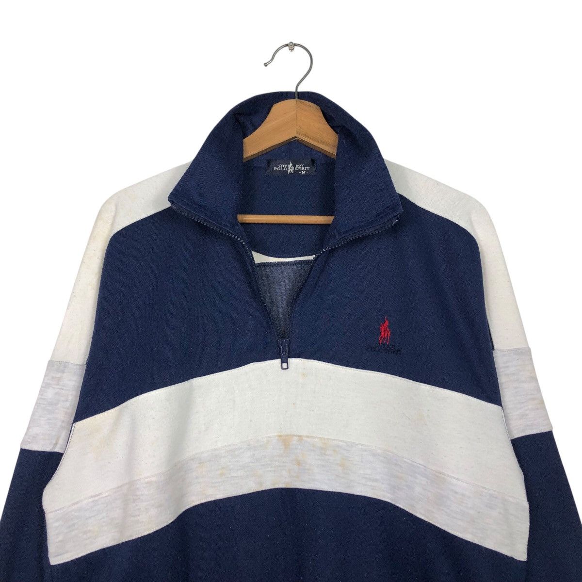 Japanese Brand 📌Vintage Half Zipper Anorak Sweatshirt Collar Polo Spirit Size US M / EU 48-50 / 2 - 13 Thumbnail