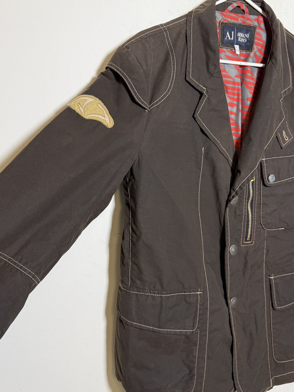 Giorgio Armani Armani waxed/polyurethane-coated multipocket field jacket Size US L / EU 52-54 / 3 - 10 Thumbnail