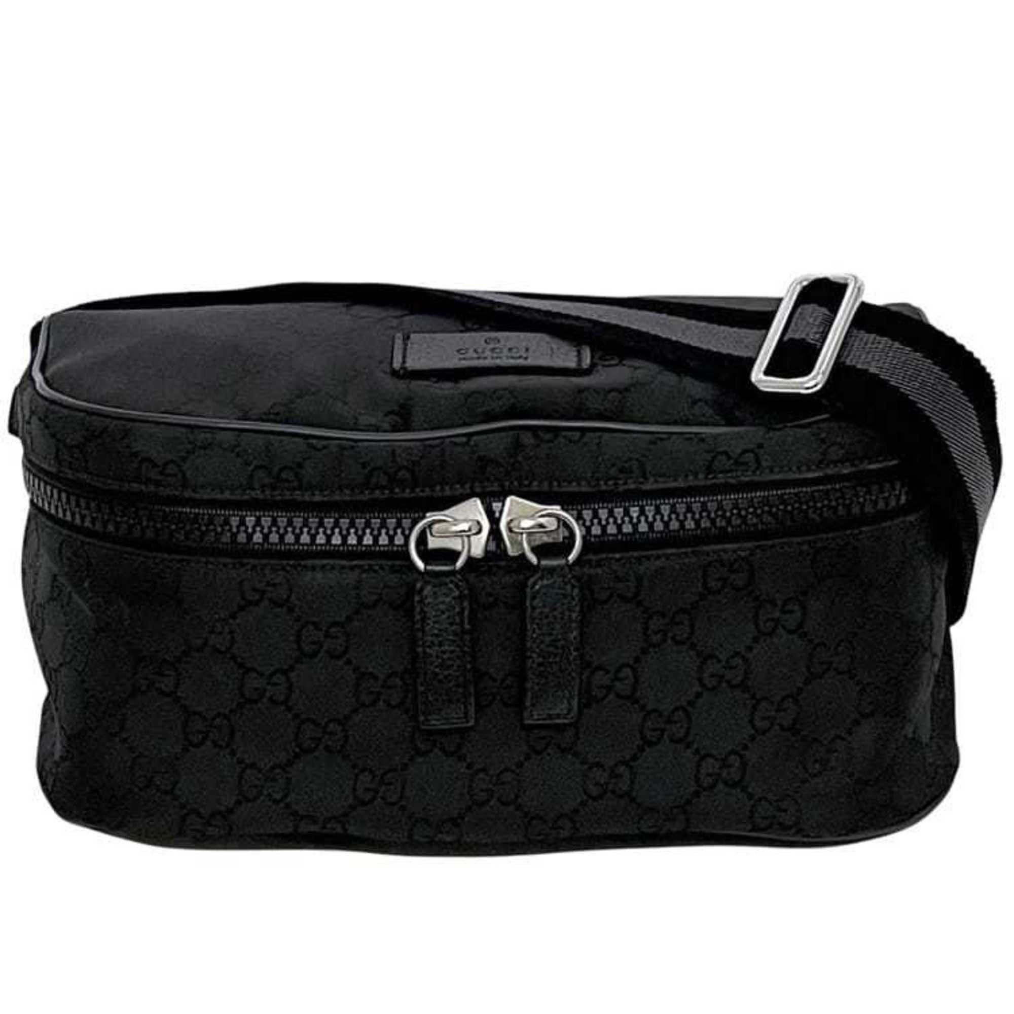 Gucci Gucci Body Bag ec-24993 Black GG Nylon 449182 727620 GUCCI Crossbody Belt for Men and Women Size ONE SIZE - 1 Thumbnail