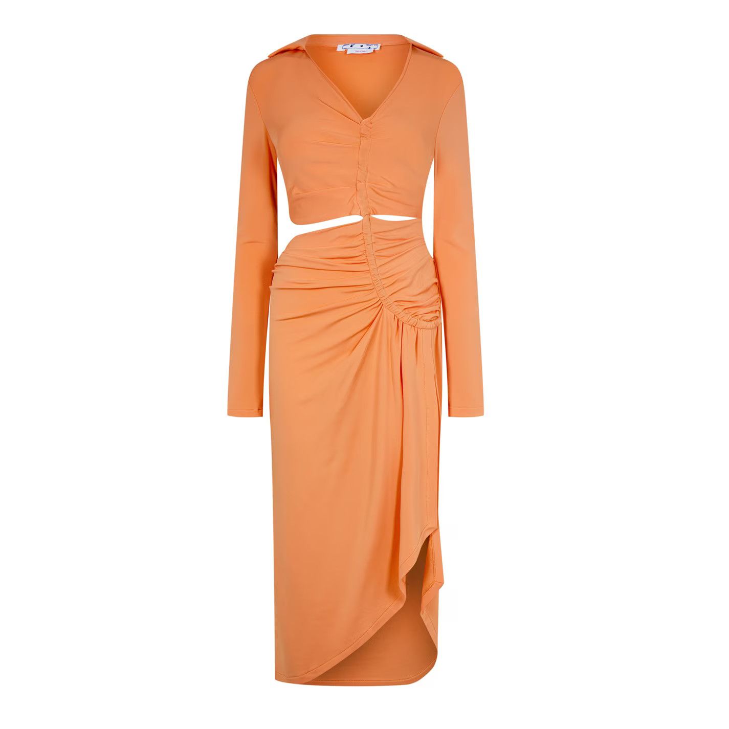 Off-White o1y1125 Maxi Dress in Orange Size S / US 4 / IT 40 - 1 Thumbnail