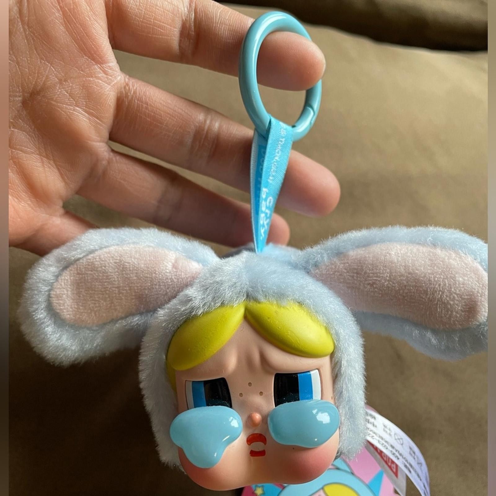POP MART Pop Mart CRYBABY x PowerPuff Bubbles Plush Keychain EUC Size ONE SIZE - 3 Thumbnail