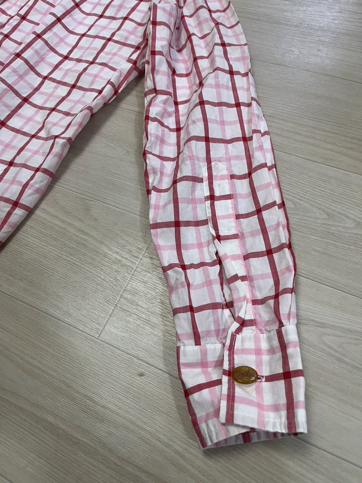 Vivienne Westwood I Vivienne westwood vintage pink checkered button up shirt Size M / US 6-8 / IT 42-44 - 6 Thumbnail