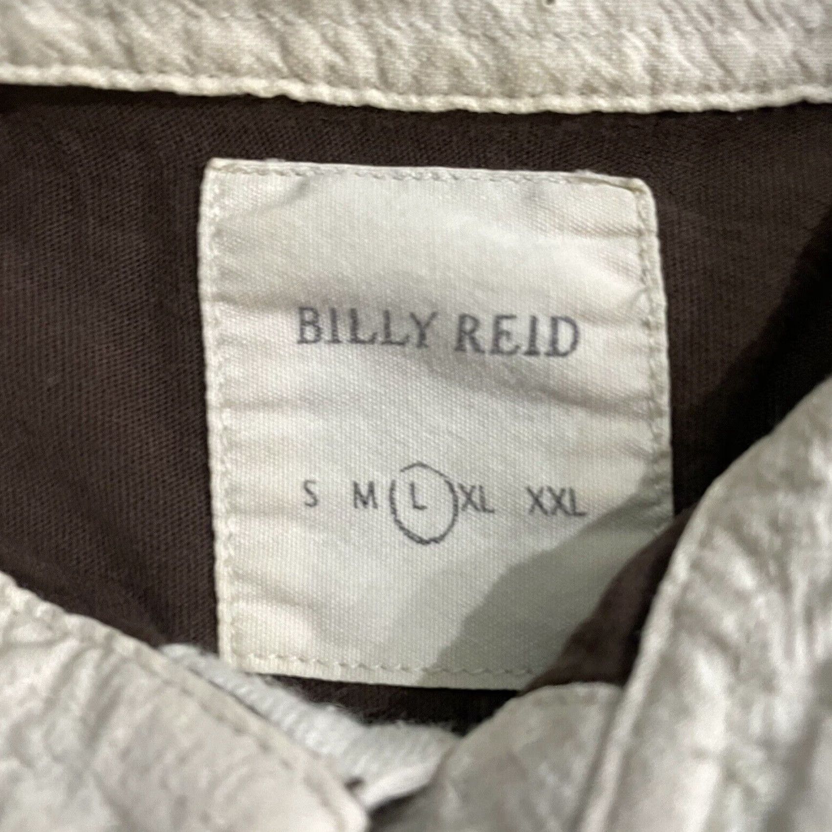 Billy Reid VINTAGE Billy Reid Polo Shirt Men Size Large Brown Golf Pockets Size US L / EU 52-54 / 3 - 4 Thumbnail