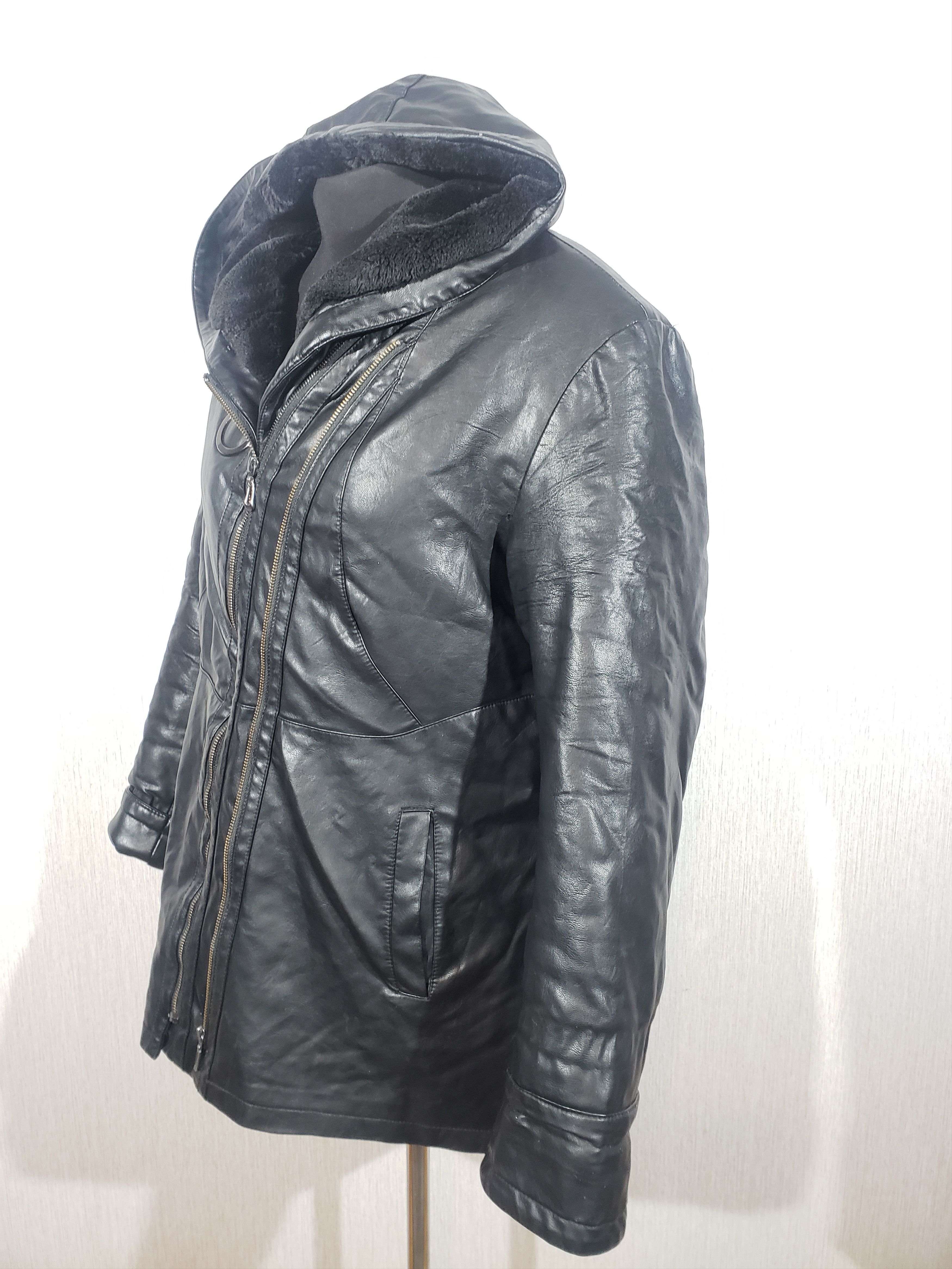 Other Warm stylish women's sheepskin coat with faux fur. Size XL / US 12-14 / IT 48-50 - 2 Thumbnail