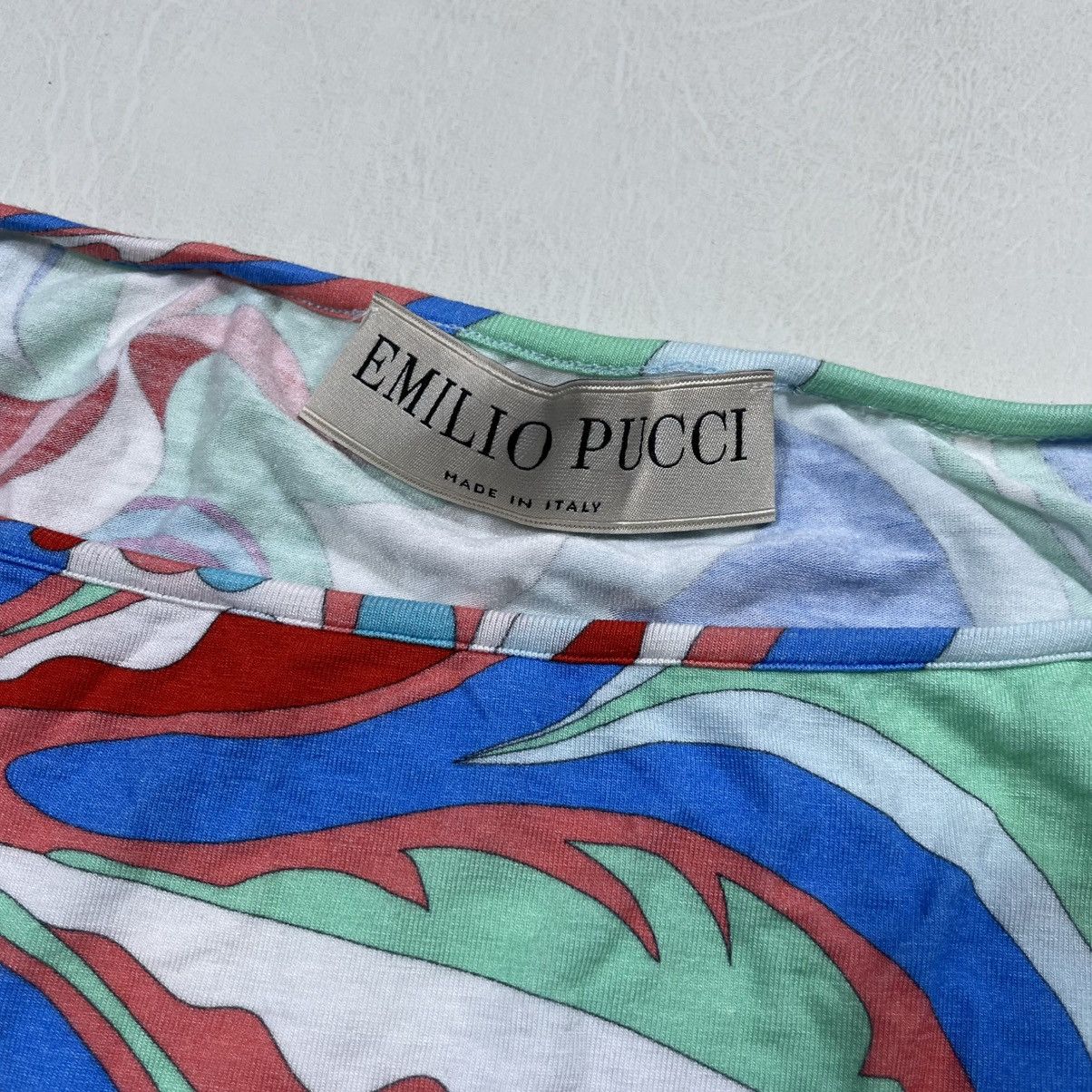 Emilio Pucci EMILIO PUCCI PRINTED FLORAL TOP Size S / US 4 / IT 40 - 2 Thumbnail