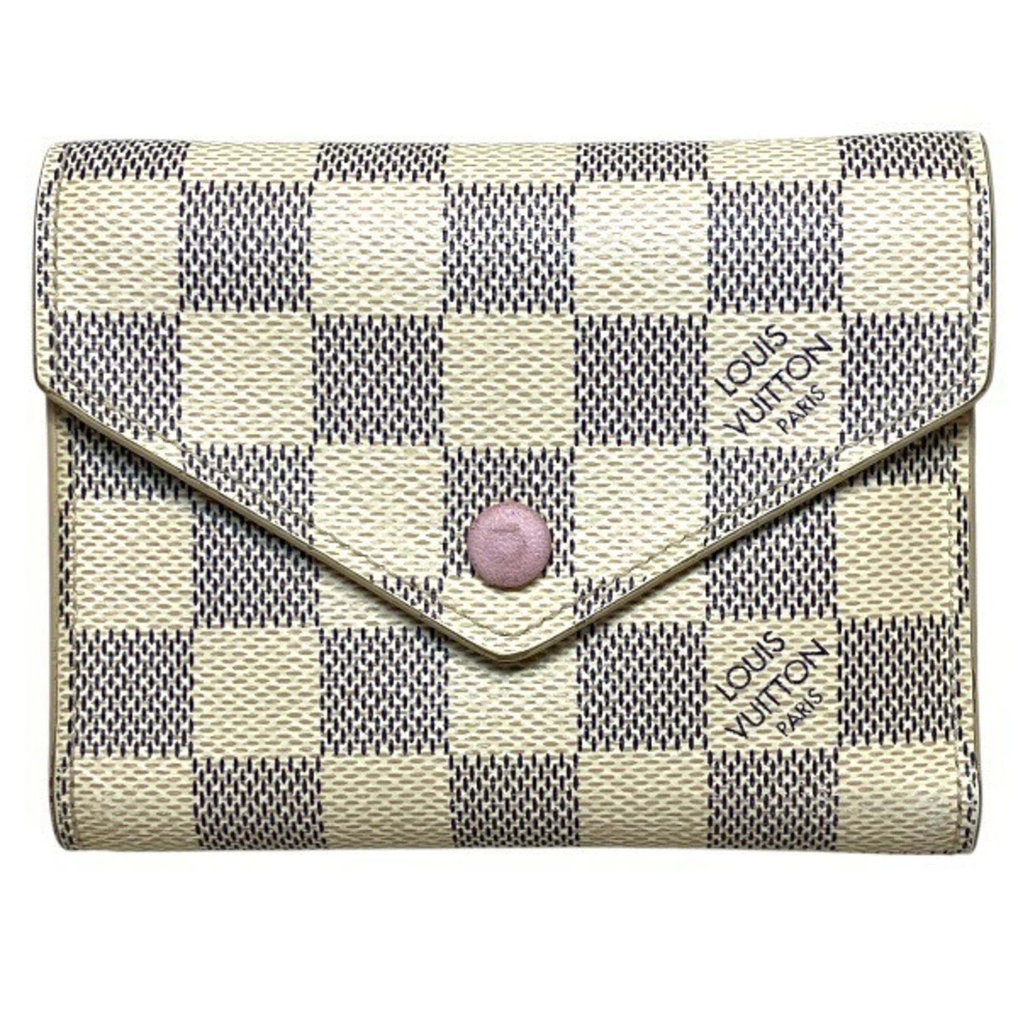 Louis Vuitton Louis Vuitton Damier Azur Portefeuille Victorine N64022 Tri-fold Wallet for Women Size ONE SIZE - 1 Thumbnail