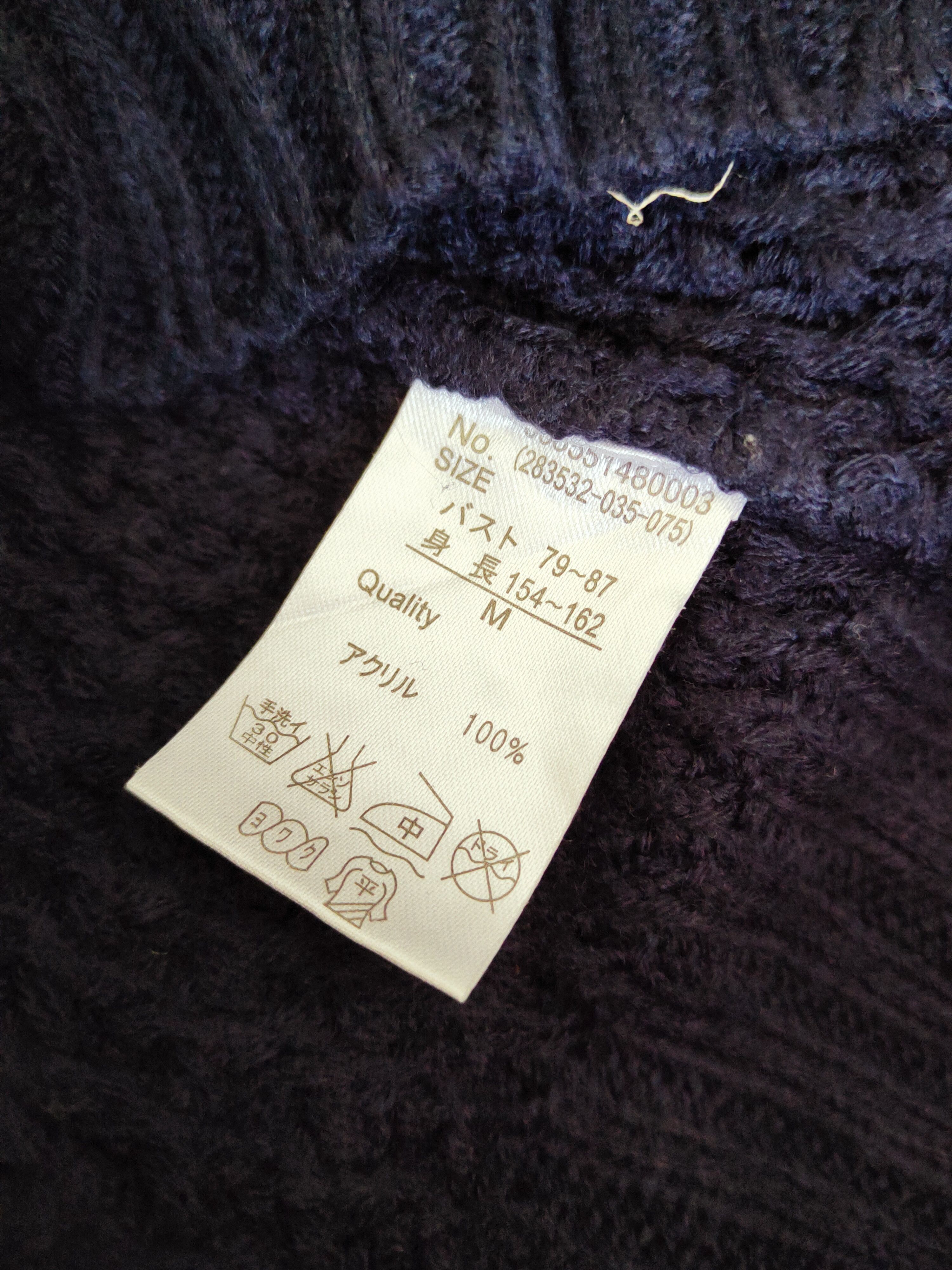 Vintage Avail Contempo Navy Knitwear Cardigan #W665 Size US M / EU 48-50 / 2 - 10 Thumbnail