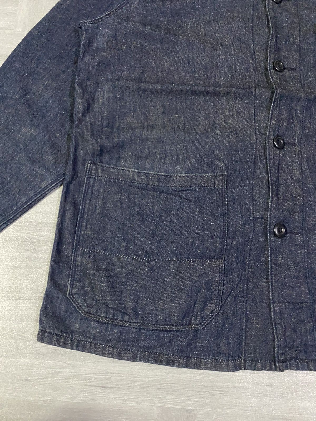 Uniqlo Uniqlo Utility Denim Jacket ( Cotton Linen ) Size US XL / EU 56 / 4 - 6 Thumbnail