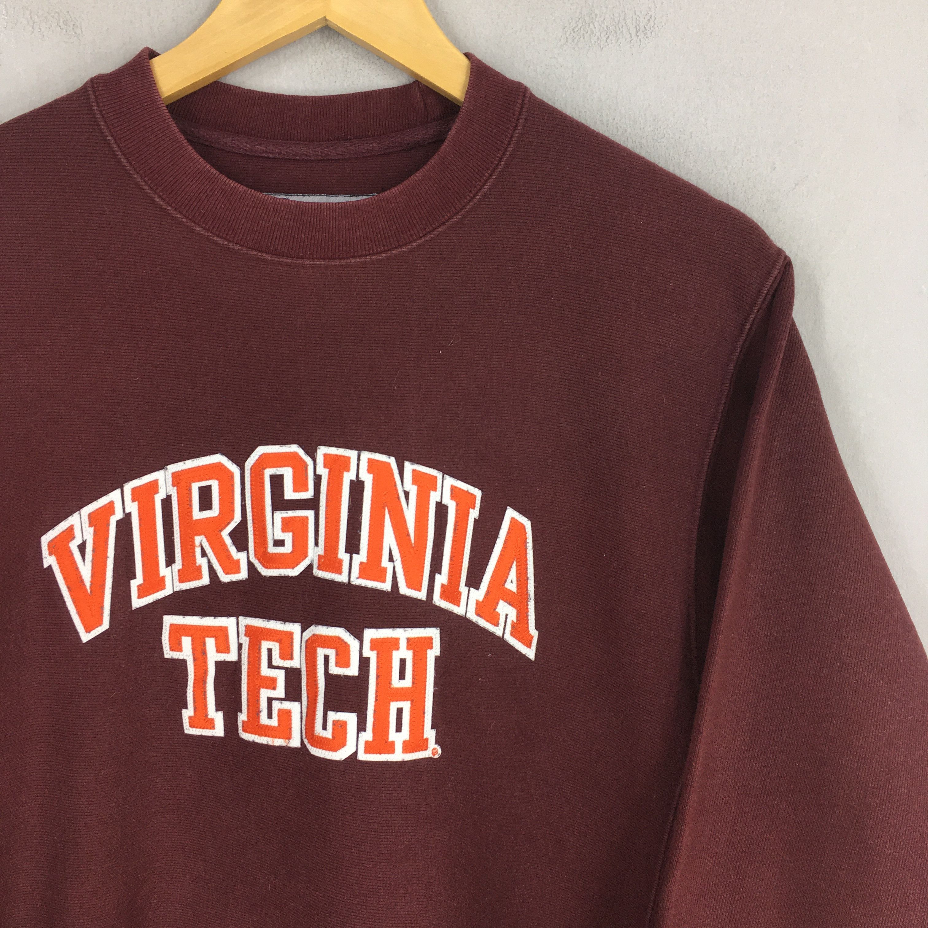 Champion Vintage Virginia Tech Crewneck Sweatshirt Small Size US S / EU 44-46 / 1 - 2 Thumbnail