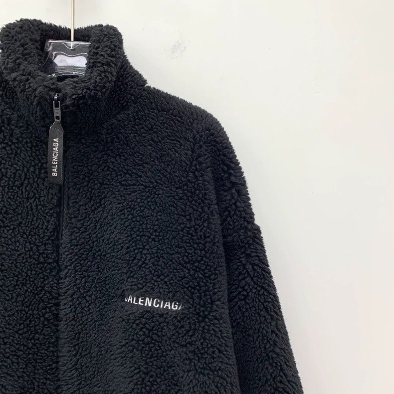 Balenciaga Balenciaga size 34 Black Logo Letter Embroidered Fleece Co Size XS / US 0-2 / IT 36-38 - 3 Thumbnail