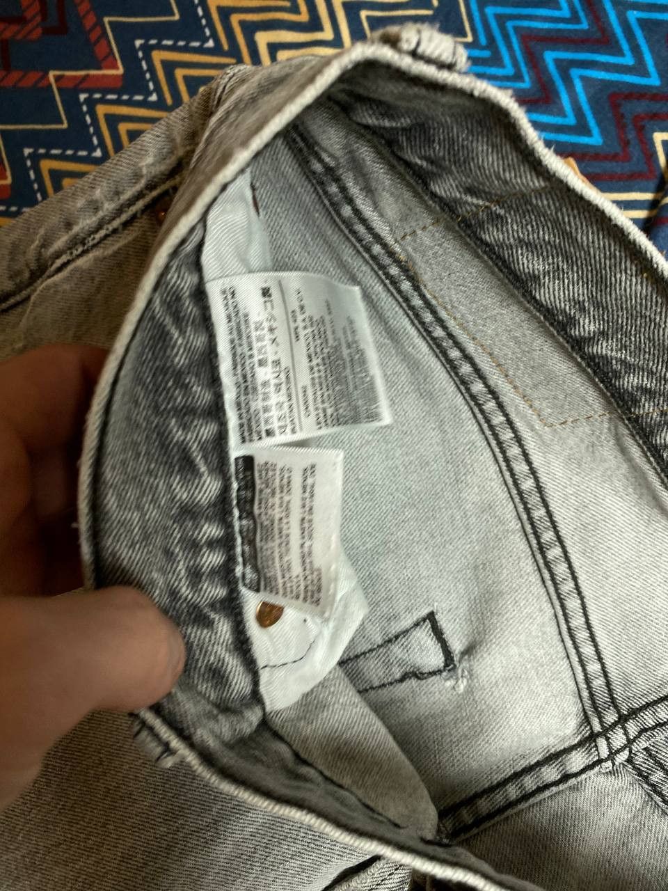 Levi's Denim pants gray Levi's 501 Y2K vintage w33 streetwear Size US 33 - 2 Thumbnail