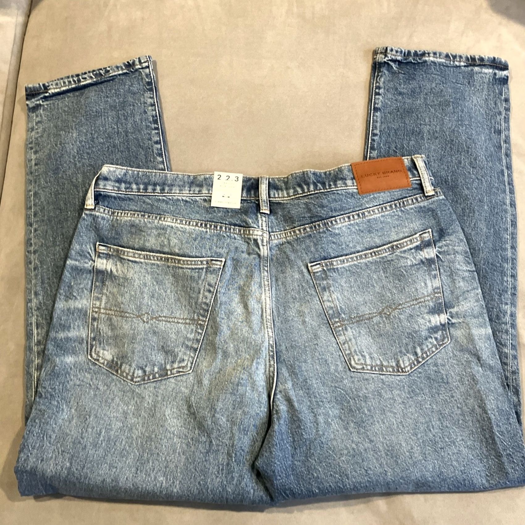 Lucky Brand Lucky Brand Jeans 223 Straight Stretch Denim Men's 38x32 Blue Straight Mens Size US 32 / EU 48 - 6 Thumbnail