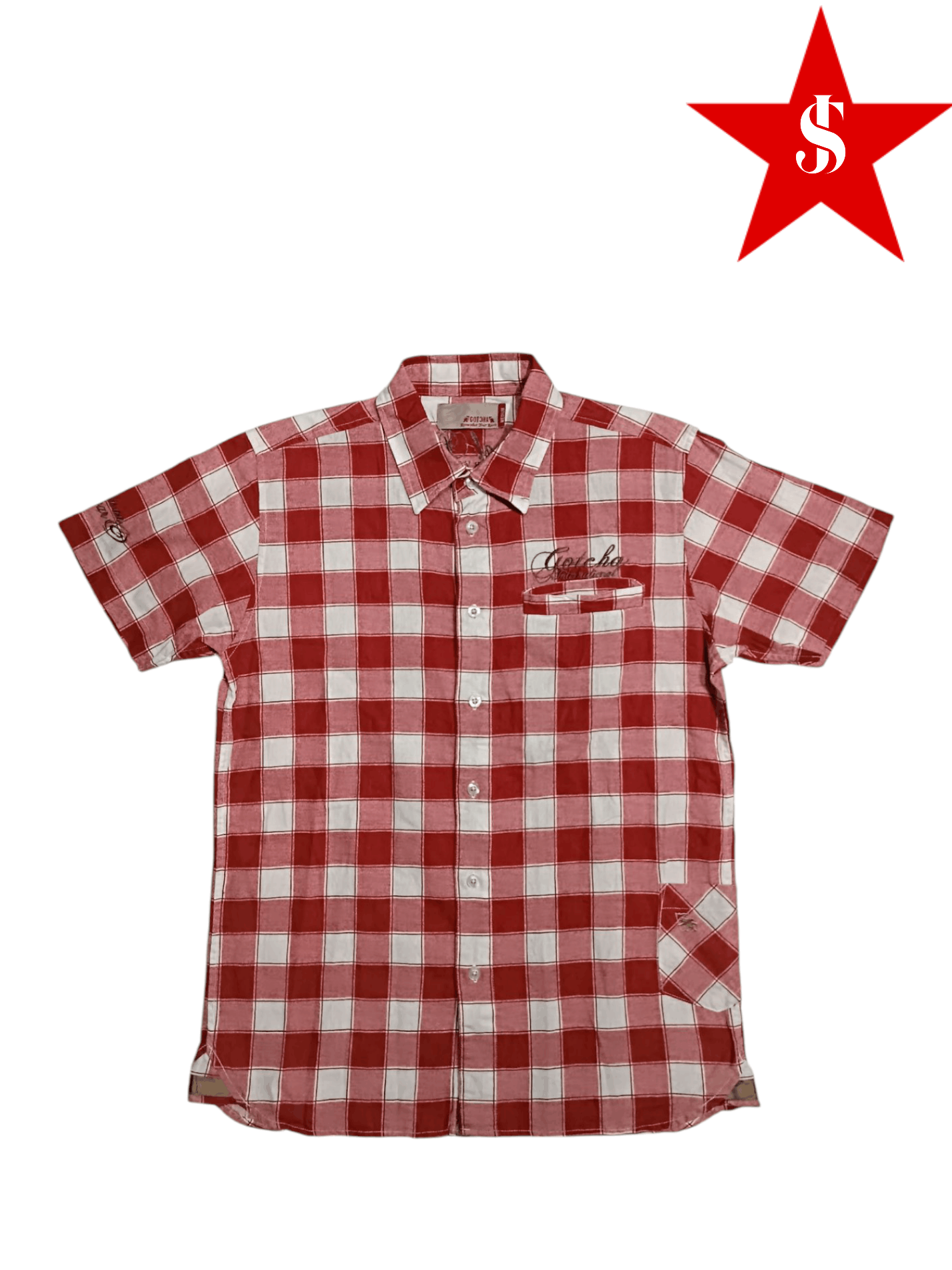 Gotcha × Vintage Vintage Gotcha Embroidery Shirt Size US M / EU 48-50 / 2 - 1 Thumbnail