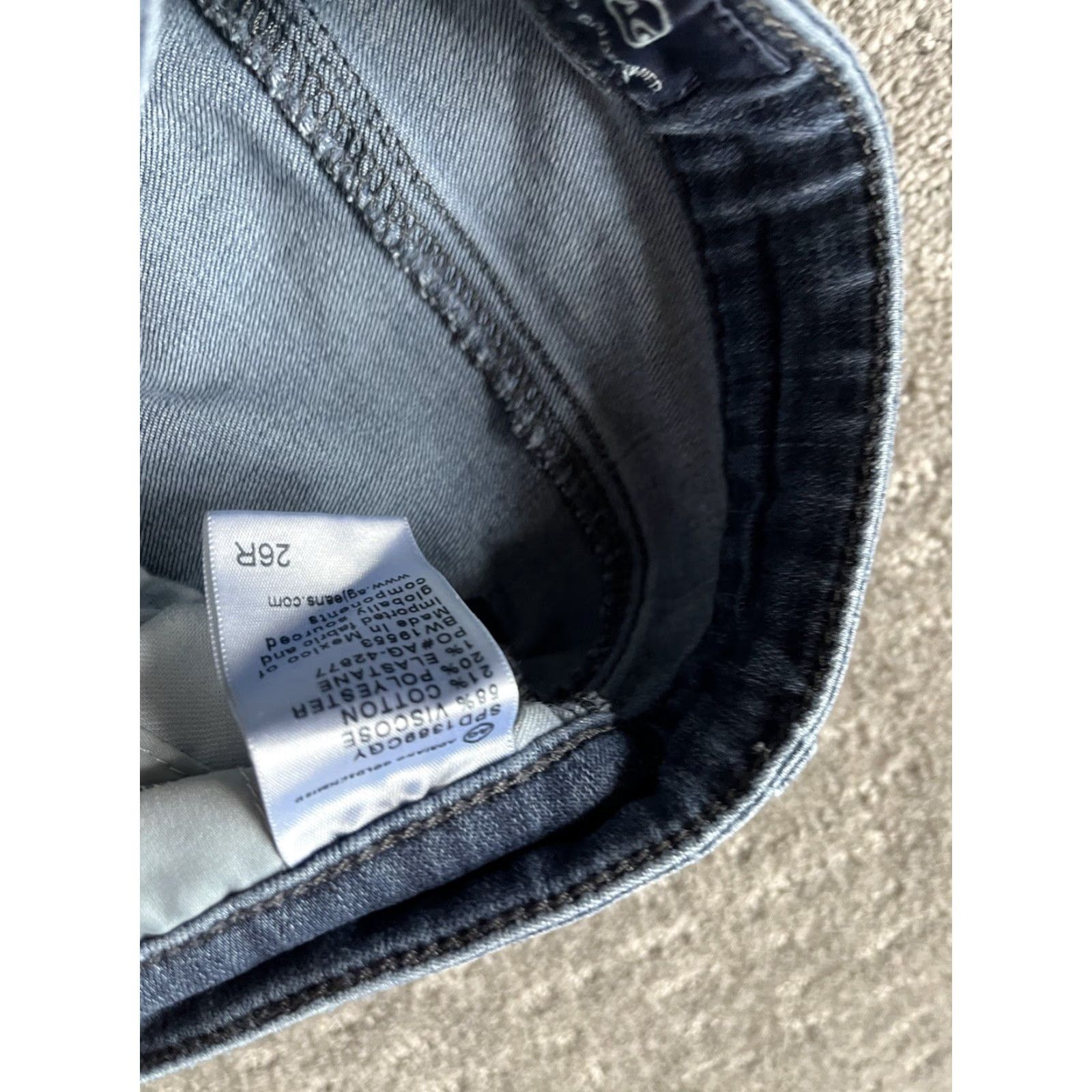Vintage AG Adriano Goldschmied Women's Blue Size 26R Super Skinny Pants Size 26" / US 2 / IT 38 - 6 Thumbnail