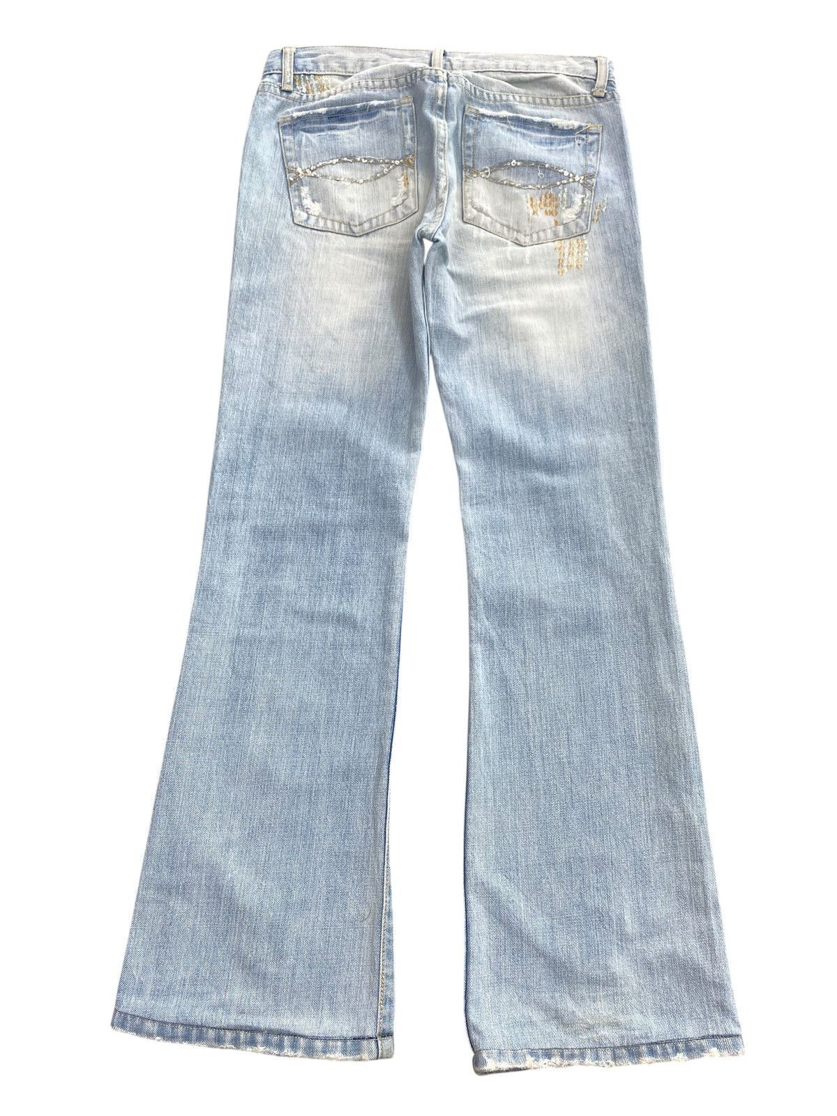 Abercrombie & Fitch Abercrumbie & Fitch Brand Emblised Style Flare Jeans Size US 31 - 3 Thumbnail