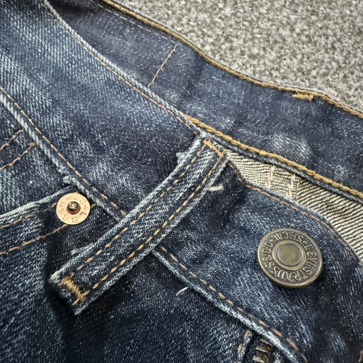 If Six Was Nine Flared Vintage 90s Levis 517 Bootcut Whisker Destroyed Denim Size US 28 / EU 44 - 13 Thumbnail