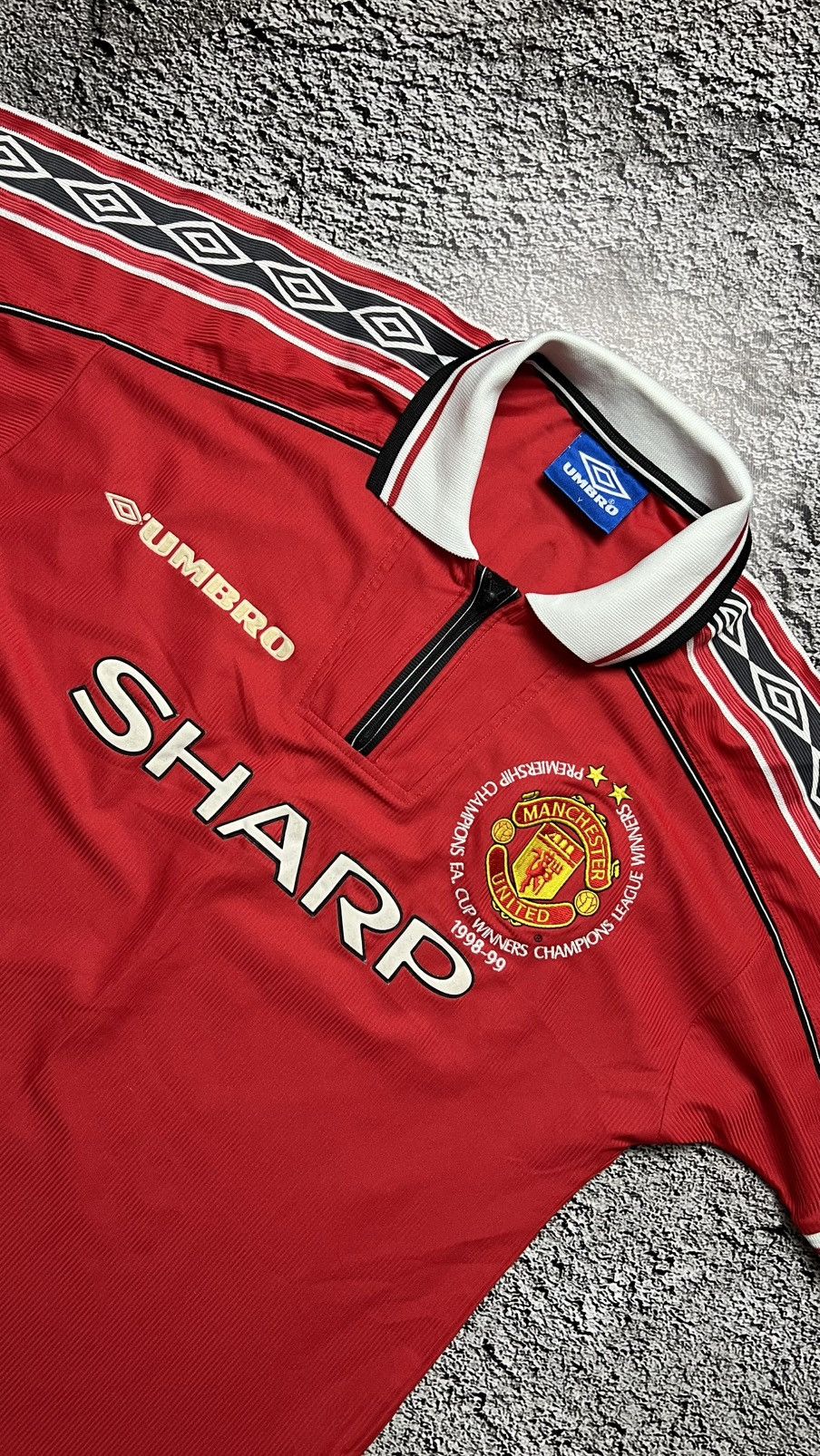 Umbro 1998 RARE‼️ FA Cup winners Manchester Andy Cole umbro jersey Size US S / EU 44-46 / 1 - 3 Thumbnail