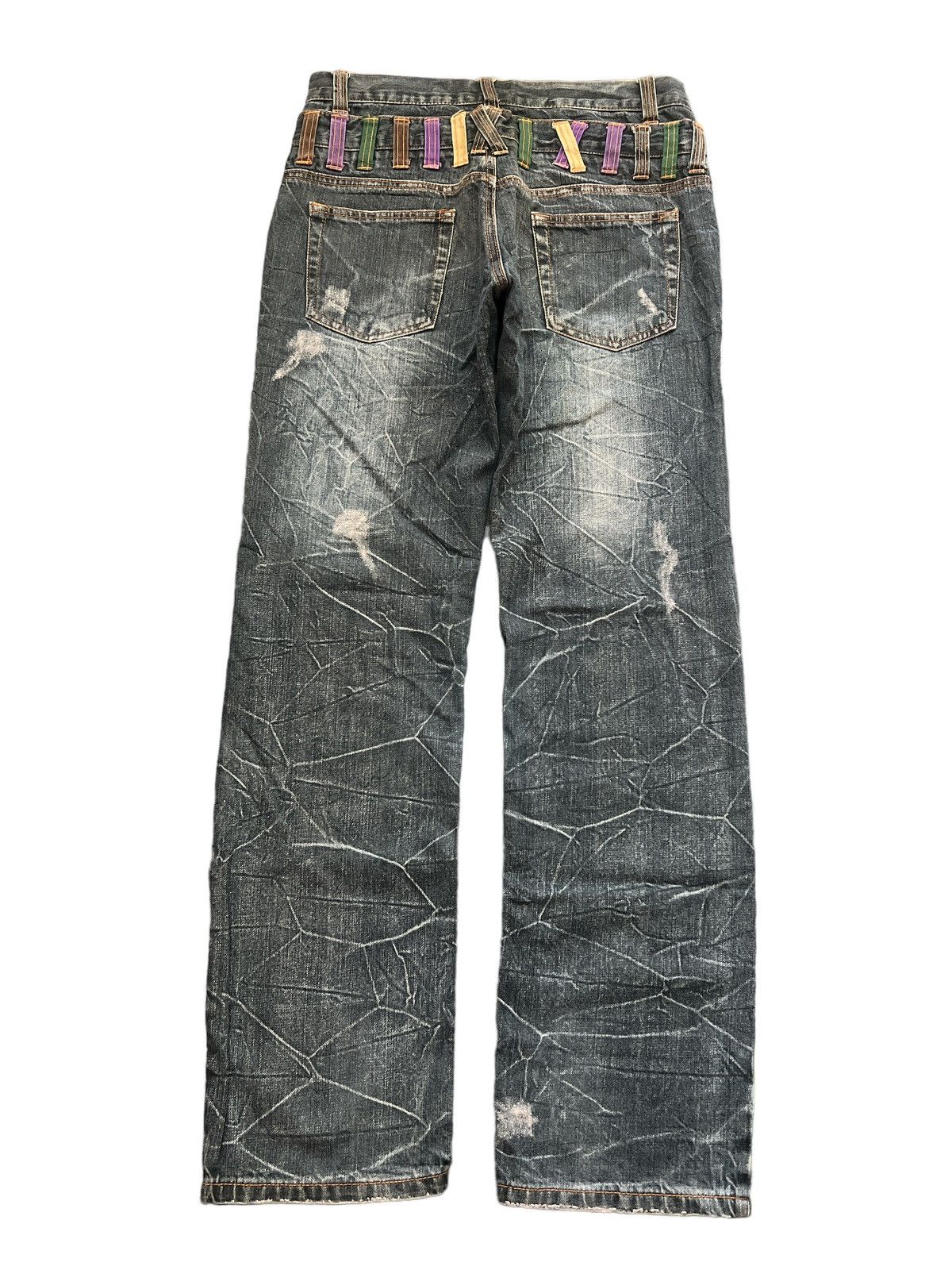 Japanese Brand × Vintage DOUBLE WAIST‼️NYLAUS DISTRESSED DENIM PANT Size US 30 / EU 46 - 7 Thumbnail