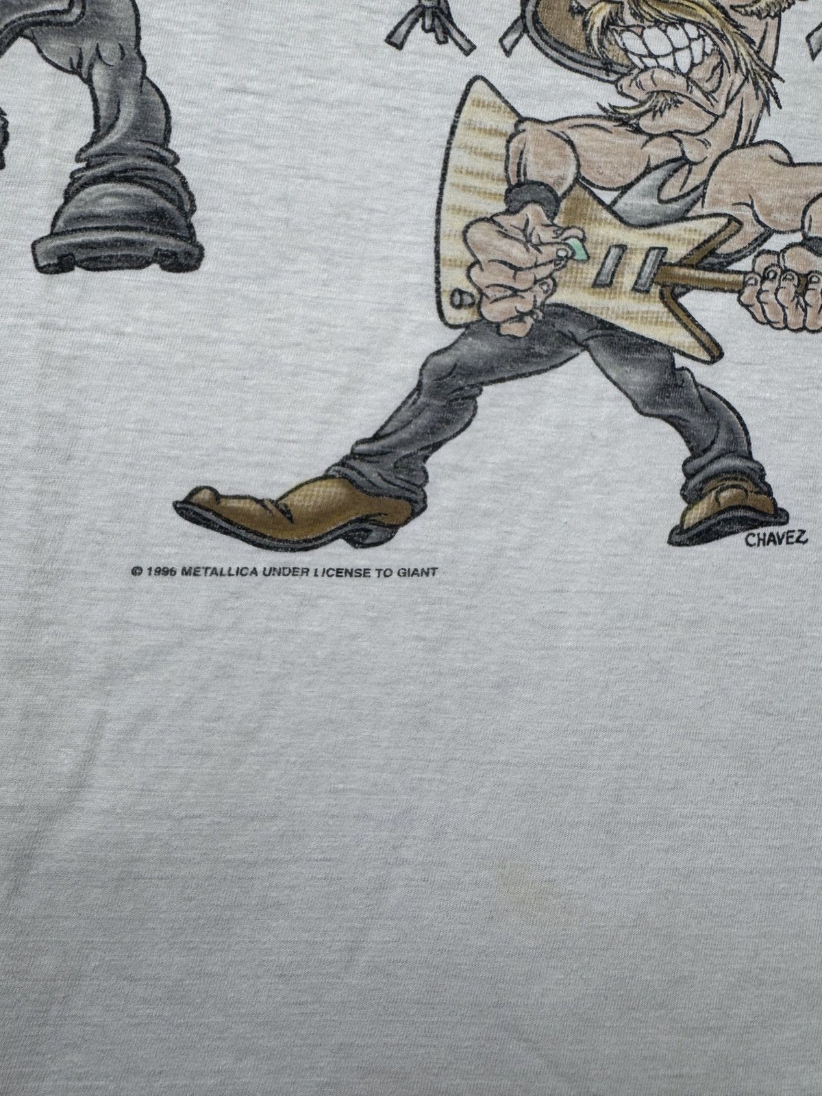 Vintage Metallica 1996 Europe Tour Artwork By Chavez
