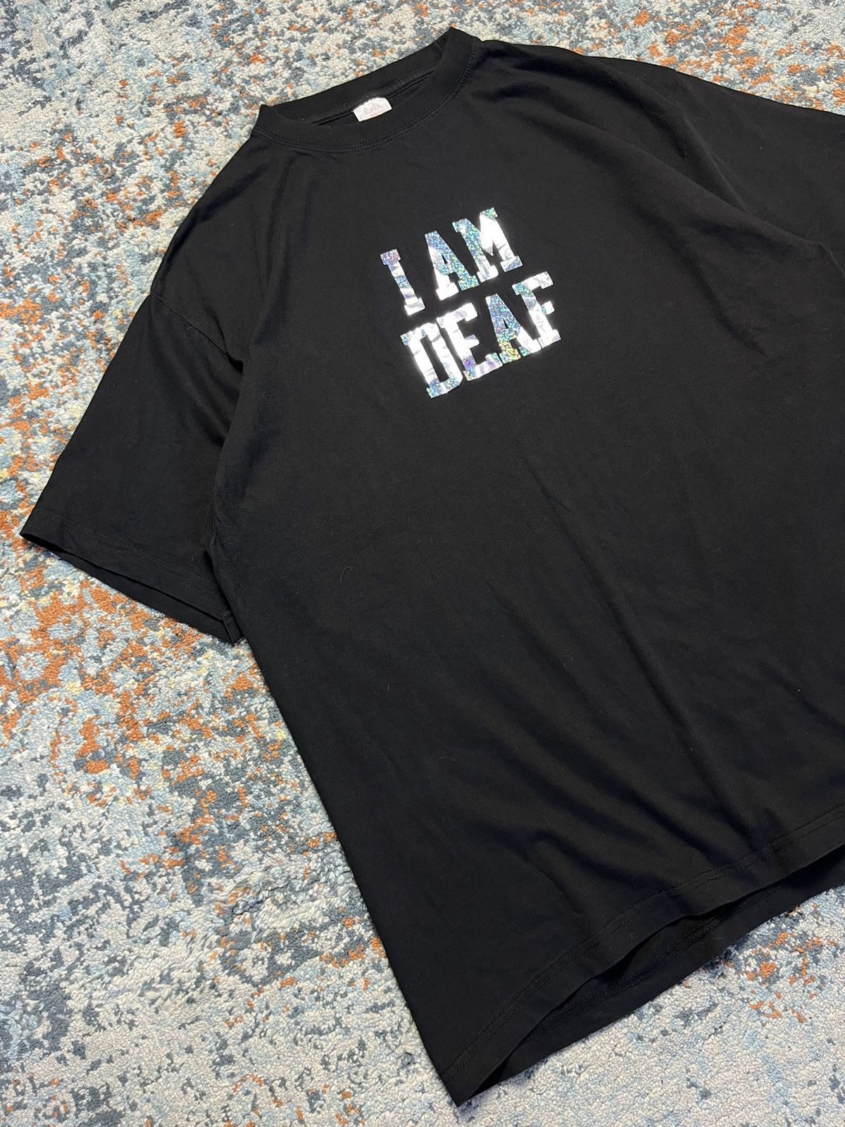 Other × Vintage Vintage 00s I am deaf glitter holographic print tee Size US XL / EU 56 / 4 - 3 Thumbnail