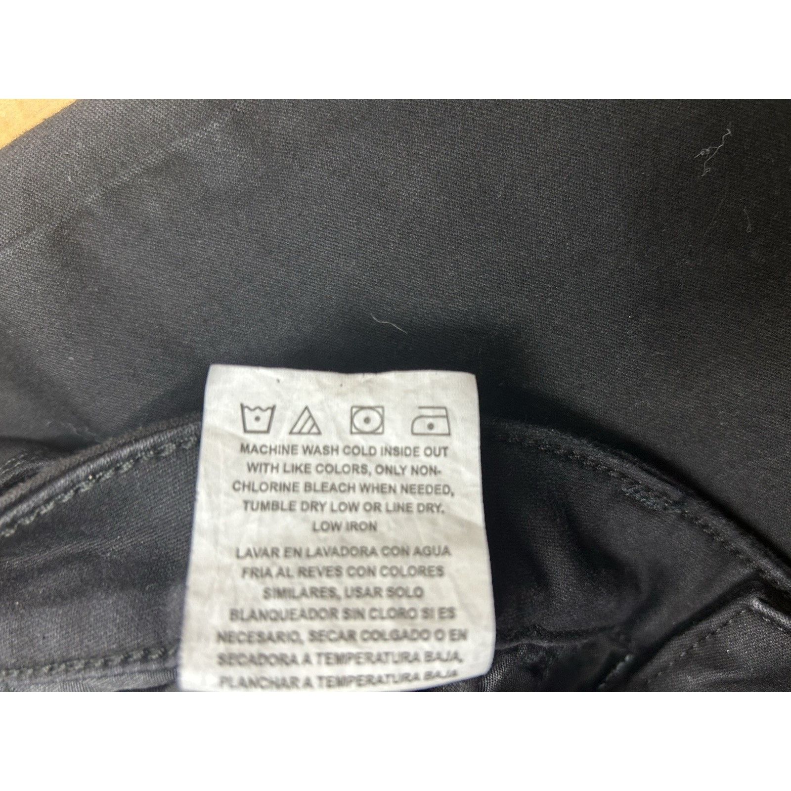 Lee Lee Midrise Skinny Jeans Women 12 M Black Cotton Blend Pants Size 34" / US 12 / IT 48 - 3 Thumbnail