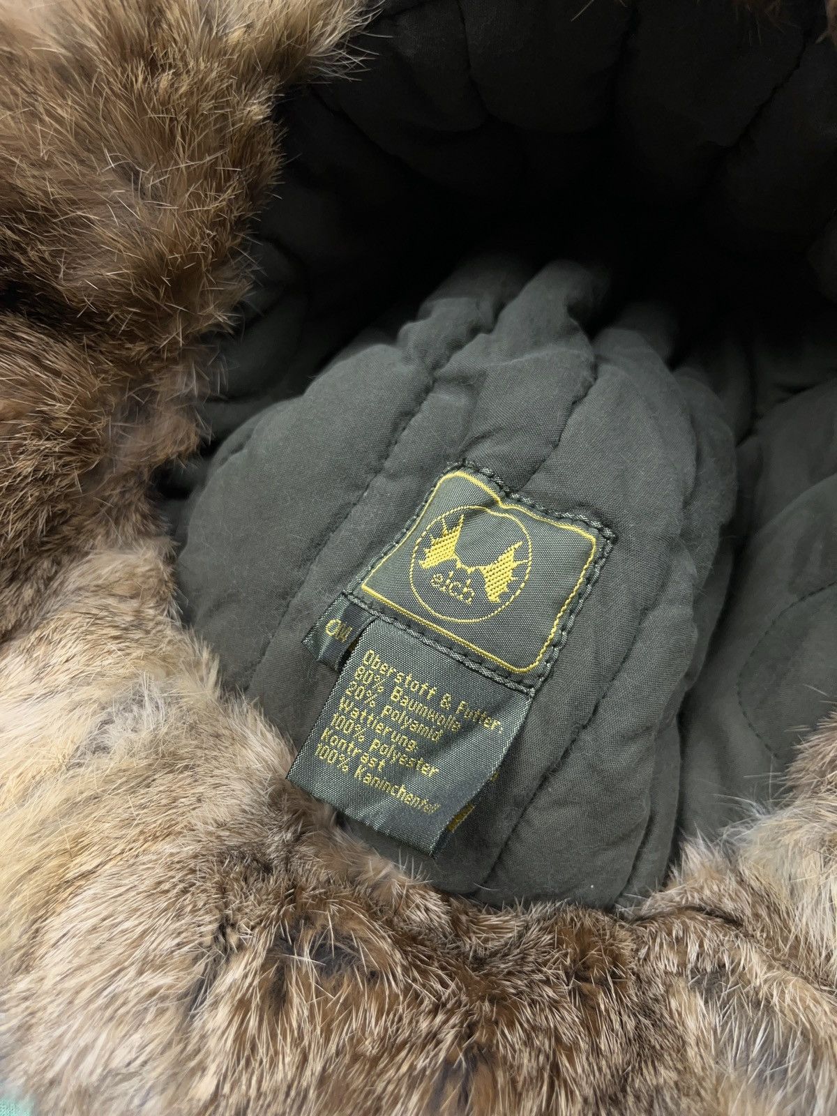 Vintage Elch Vintage Real Rabbit Fur Trapper Hat Aviator y2k Earflap Size ONE SIZE - 6 Thumbnail