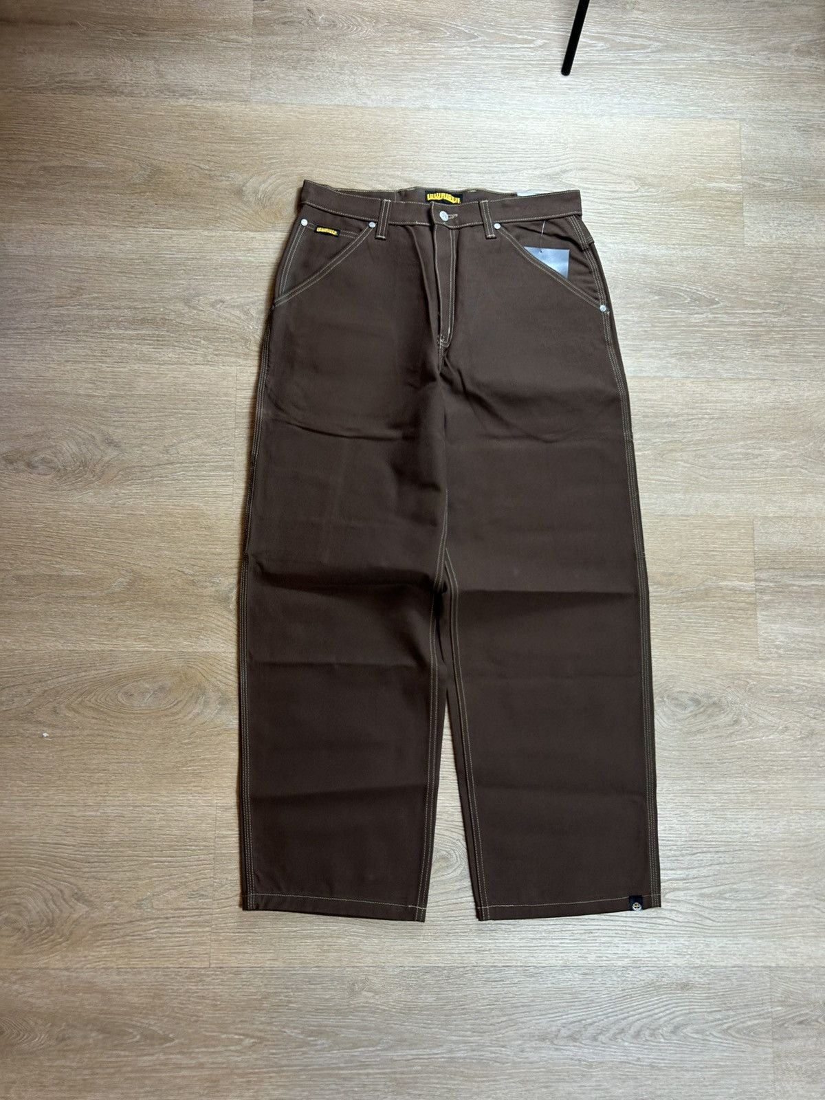 Ben Davis × Vintage Vintage Low Rider Baggy Deadstock Carpenter Pants Size US 36 / EU 52 - 2 Thumbnail