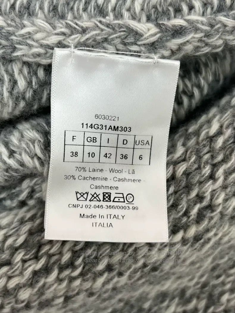 Dior Dior Logo knitted sweater coat Size XS / US 0-2 / IT 36-38 - 4 Thumbnail