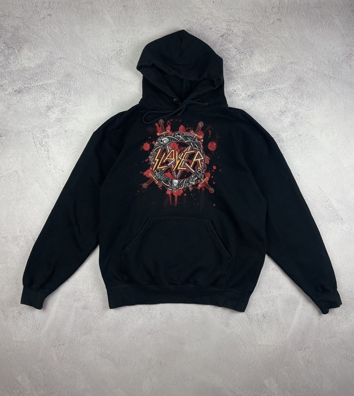 Slayer Vintage Slayer Hoodie Black L Front & Back Print Metal Band Size US L / EU 52-54 / 3 - 1 Thumbnail