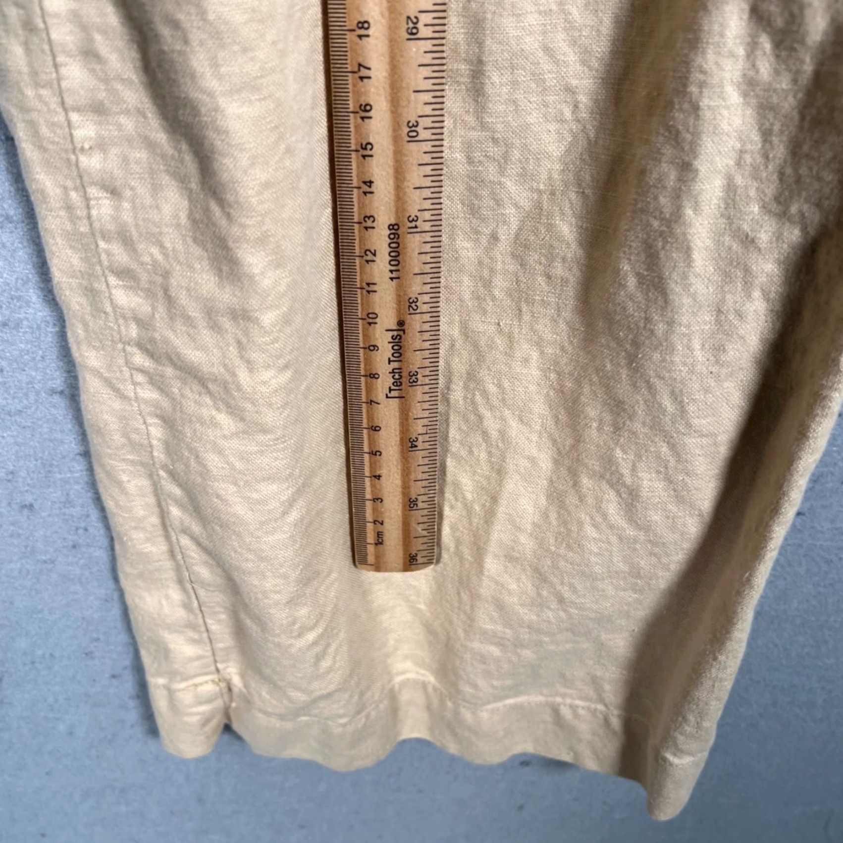Gap Gap Womens Size 2 Pleated Linen Blend Wide Leg Pants Beige Pants Womens Slim? (wait) Size 26" / US 2 / IT 38 - 7 Thumbnail