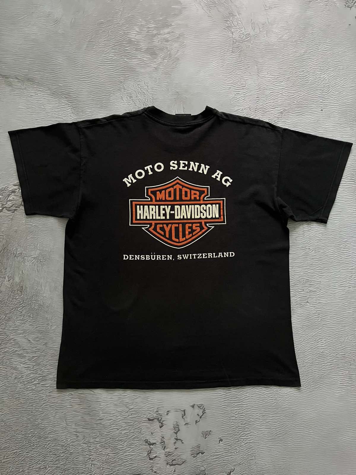 Harley Davidson Harley Davidson USA Motorcycle 1997 Tee Made in U.K Merch Size US XL / EU 56 / 4 - 6 Thumbnail
