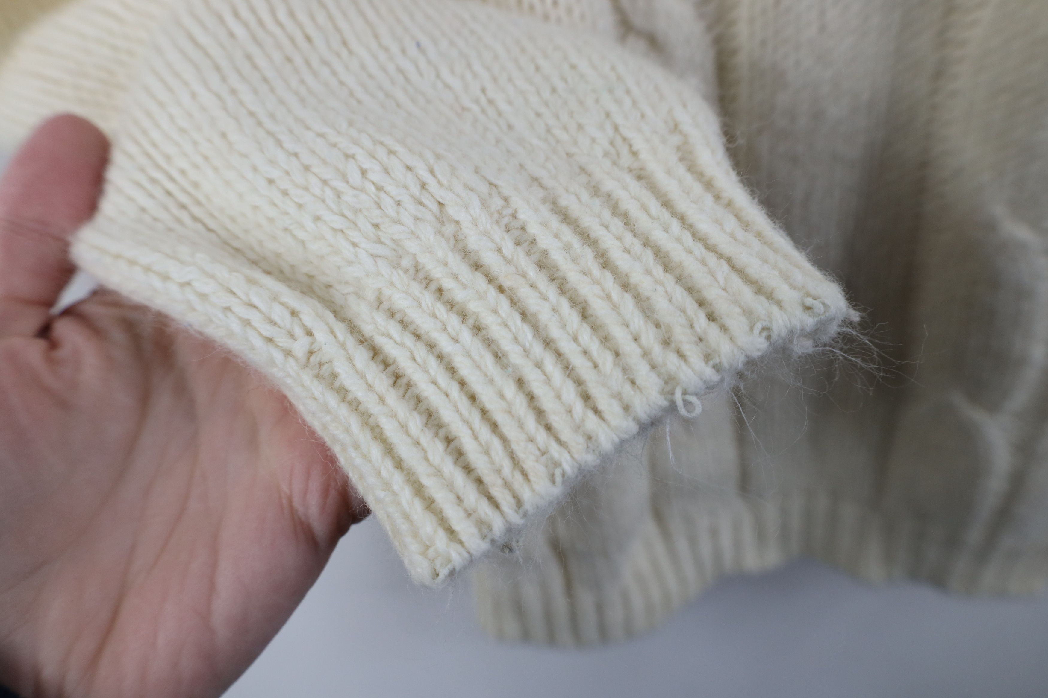 Vintage Vintage 70s Streetwear Chunky Cable Knit Fisherman Sweater Size M / US 6-8 / IT 42-44 - 6 Thumbnail