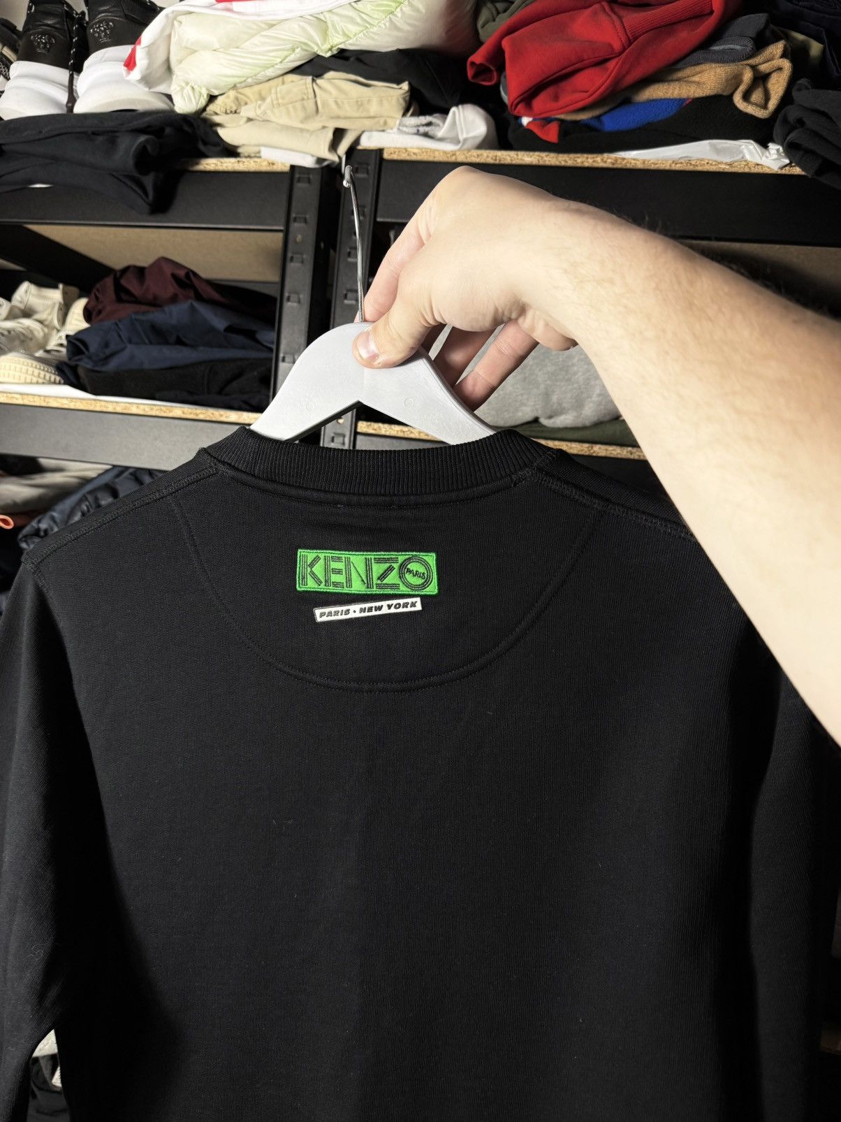 Kenzo Kenzo Paris Tiger Sweatshirt Black Graphic Crewneck Mens S Size US S / EU 44-46 / 1 - 8 Thumbnail