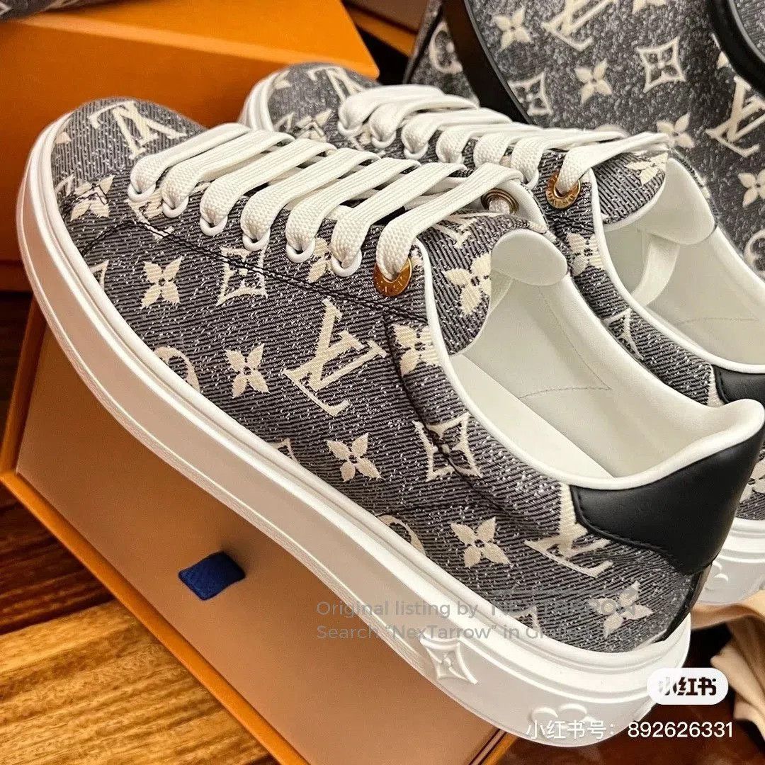 Louis Vuitton LV Time Out Monogram Platform Sneakers. Size US 5.5 / IT 35.5 - 8 Thumbnail
