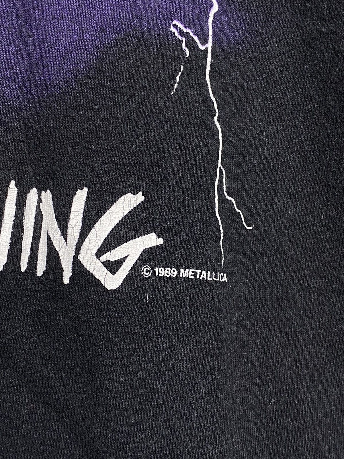 Band Tees × Vintage Metallica Vintage 1989 Ride The Lightning/Kill 'em All Shirt Size US M / EU 48-50 / 2 - 4 Thumbnail