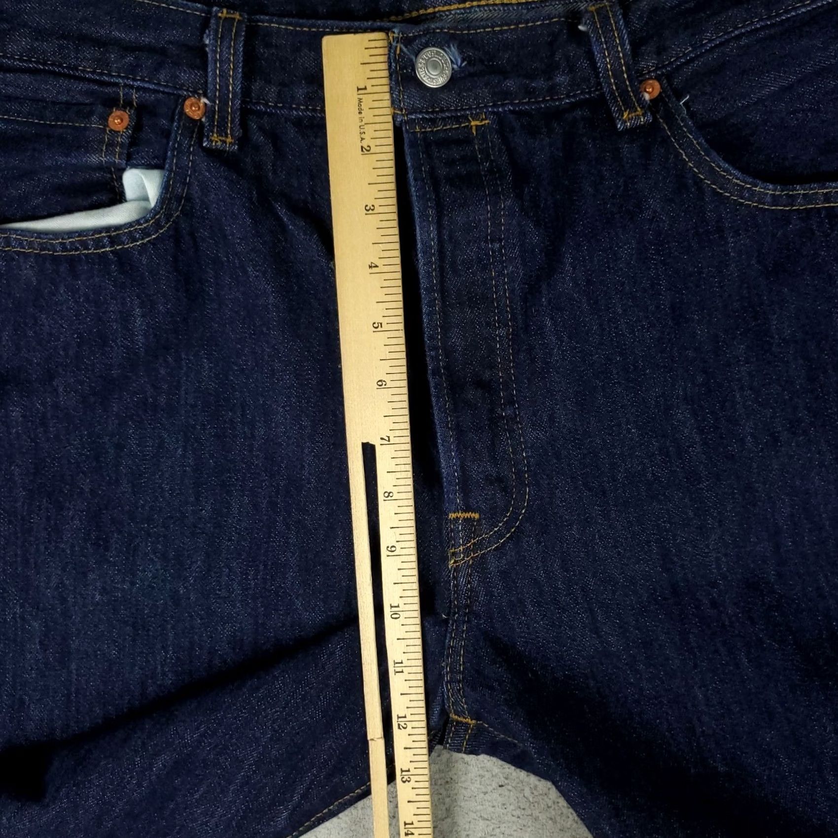 Levi's Levi's 501 Jeans Mens Size 38x30 Blue Button Fly Straight Denim Pants Shirt? Size US 38 / EU 54 - 4 Thumbnail