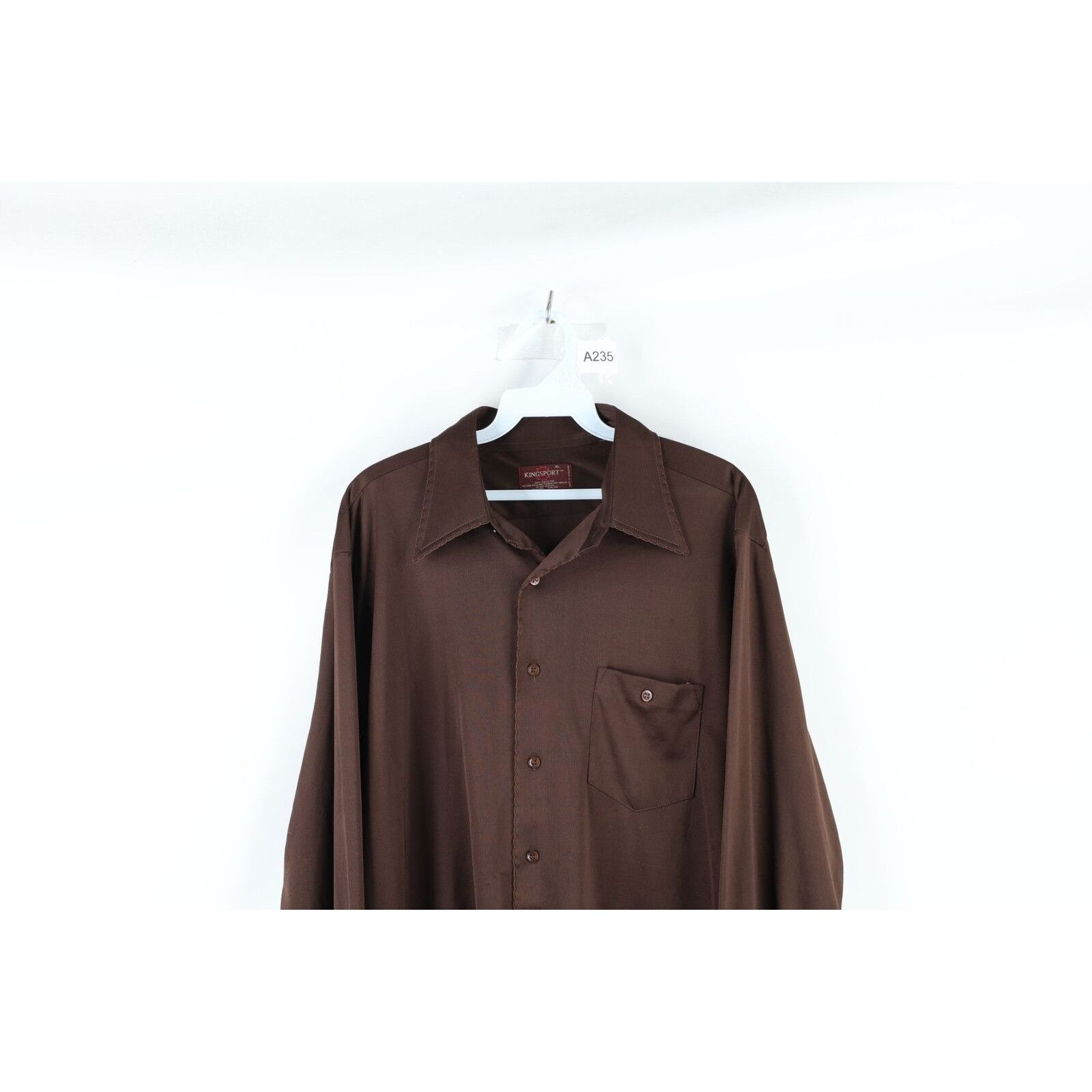 Vintage Vintage 70s Streetwear Knit Collared Button Shirt Size US XL / EU 56 / 4 - 2 Thumbnail