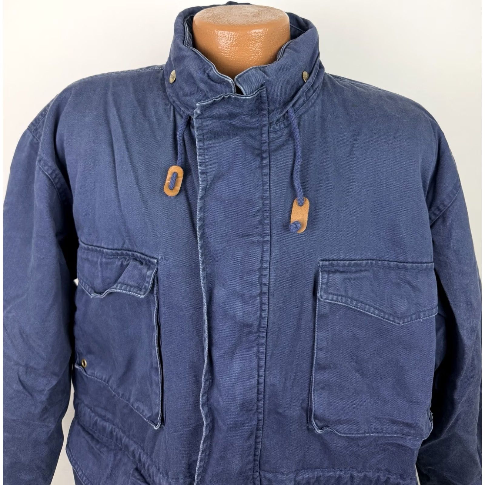 Vintage VINTAGE Benchline Parka Jacket Mens M Navy Plaid Lined Full Zip Hooded Insulated Pockets 90s Retro 80s Casual Size US M / EU 48-50 / 2 - 4 Thumbnail
