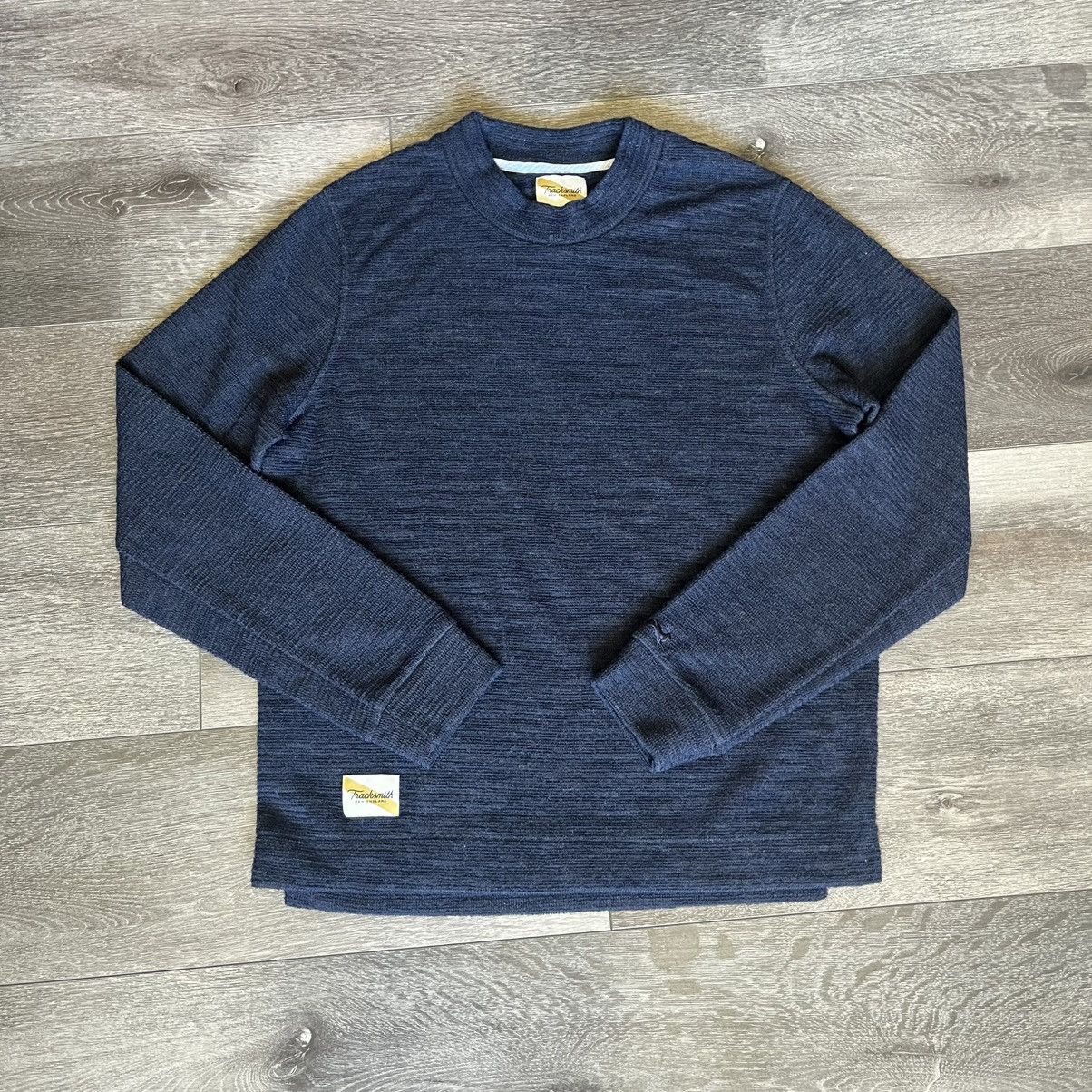 Tracksmith New England Tracksmith New England Rapid Transit Crew Sweater Navy Size US S / EU 44-46 / 1 - 1 Thumbnail