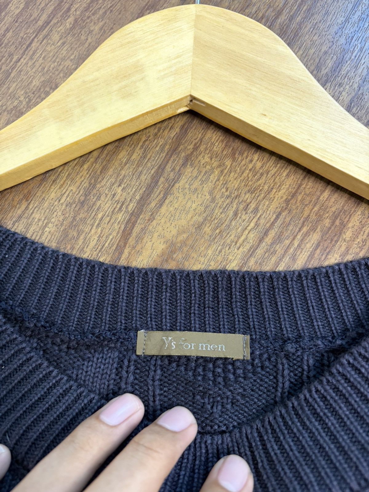 Yohji Yamamoto FREE TAX! Ys for men Patterned Knit Loose Sweater Size US L / EU 52-54 / 3 - 5 Thumbnail