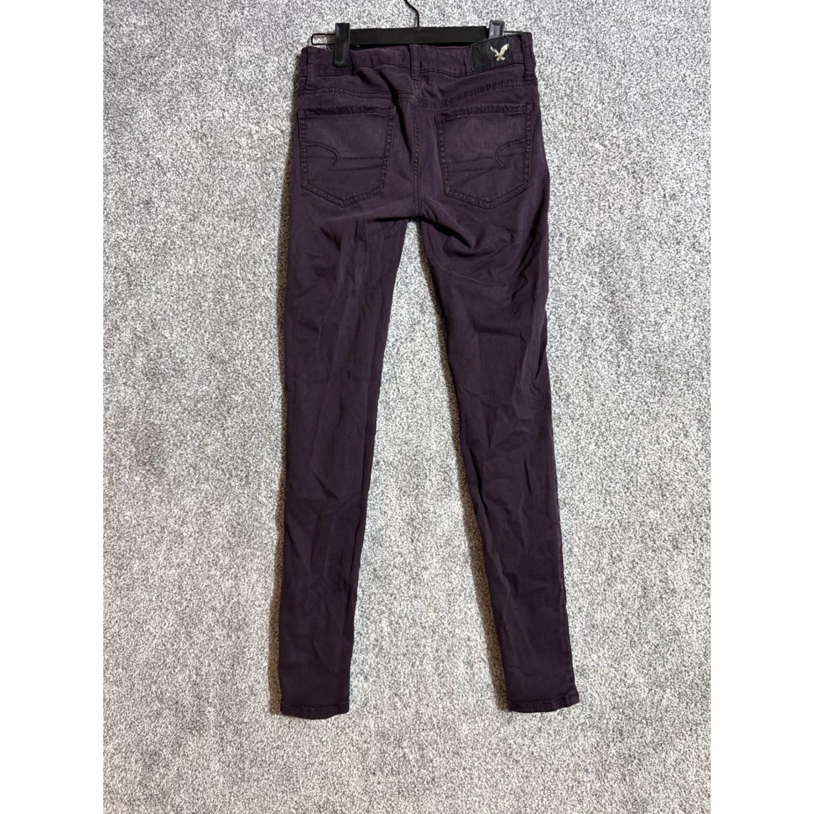 American Eagle Outfitters American Eagle Outfitters Jegging Pants Women 8 Purple Denim Stretch Skinny Y2K Retro Grunge City Womens Size 30" / US 8 / IT 44 - 6 Thumbnail