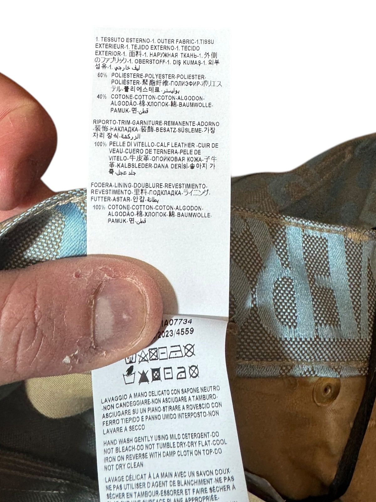 Versace Versace Jeans - Light Blue All-Over Logo Print Size US 29 - 10 Thumbnail