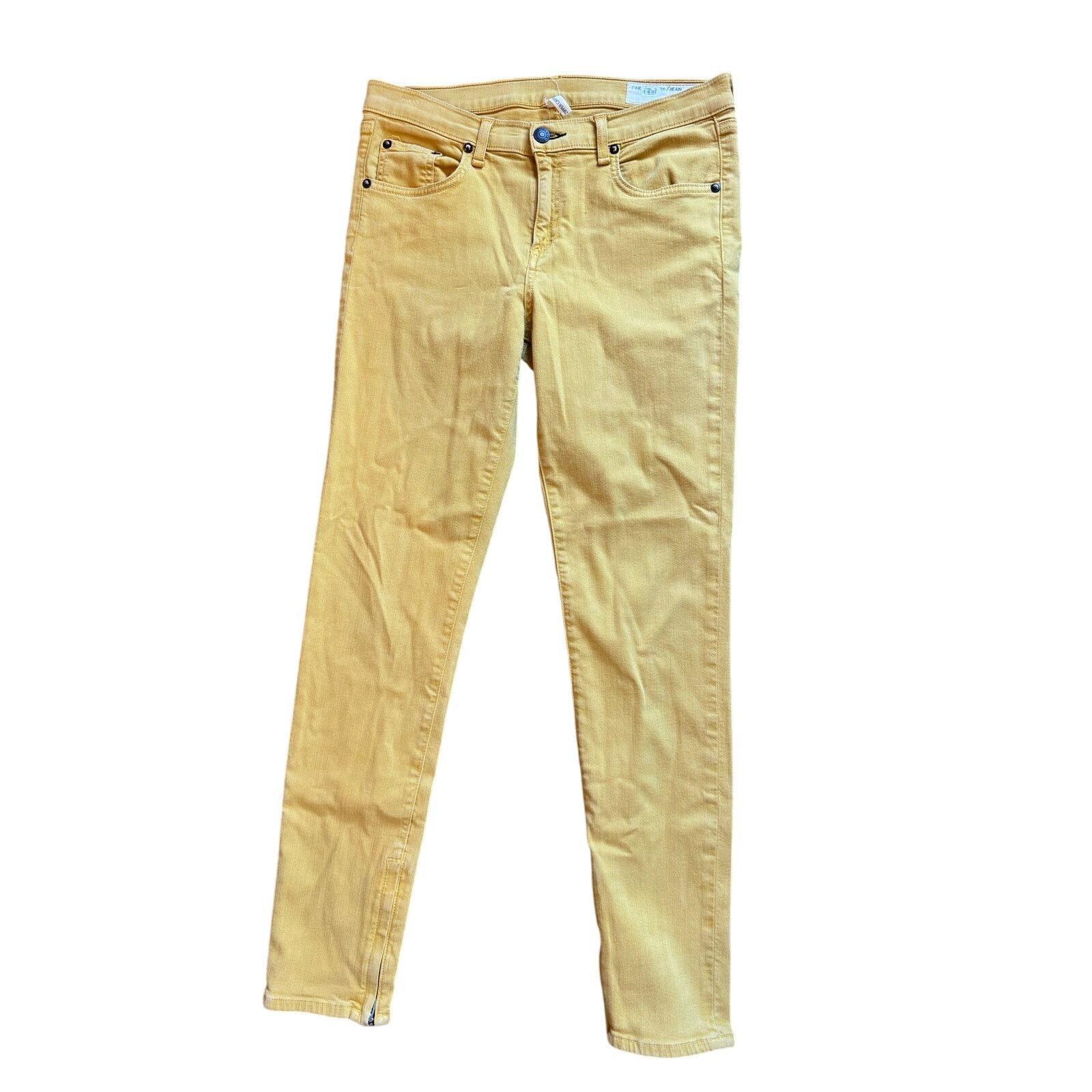 Rag & Bone Rag & Bone Mustard Yellow Zipper Jeans 29 Size 29" - 7 Thumbnail