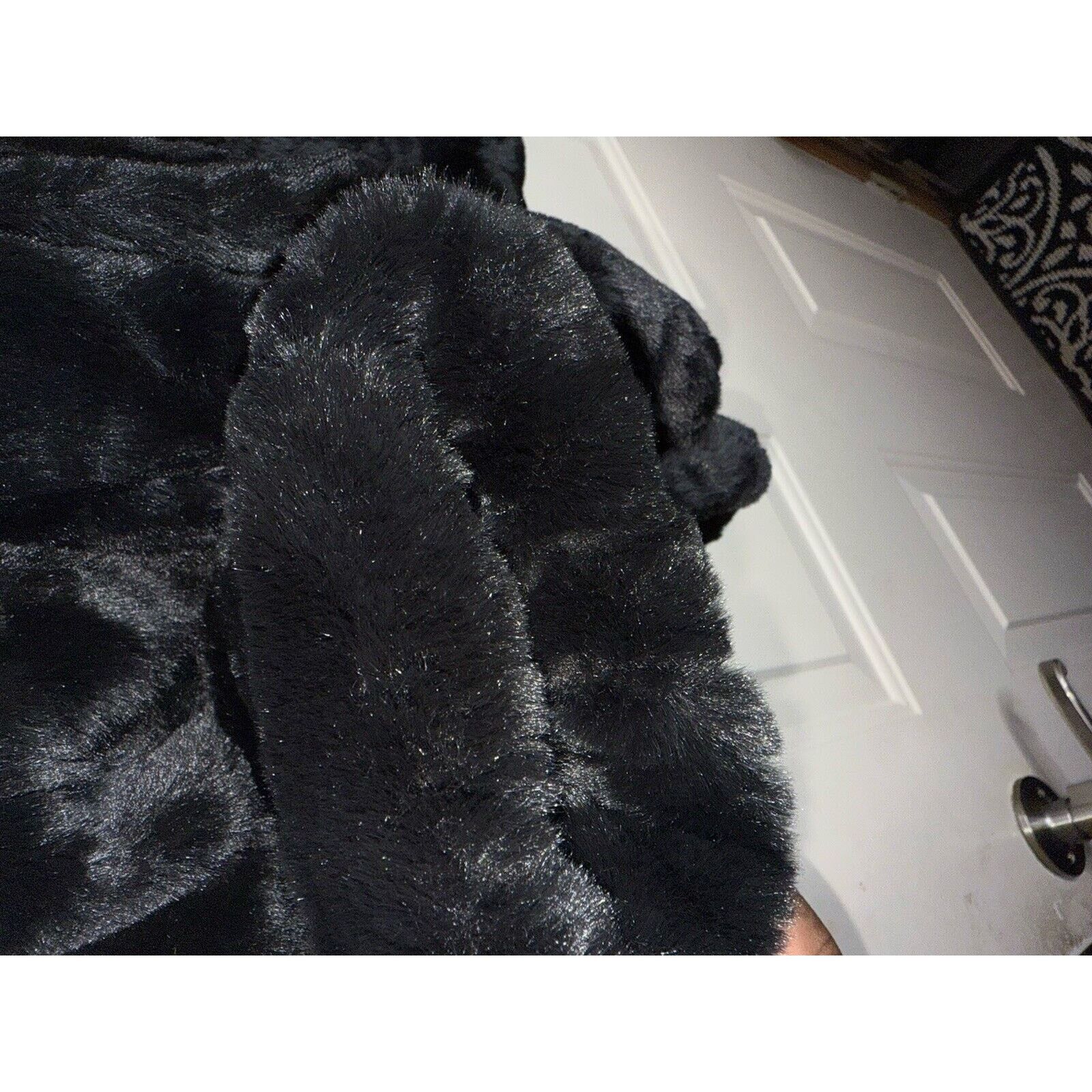 Zara Zara Faux Fur Bomber Jacket Hooded Black Coat Women’s Medium Size M / US 6-8 / IT 42-44 - 13 Thumbnail